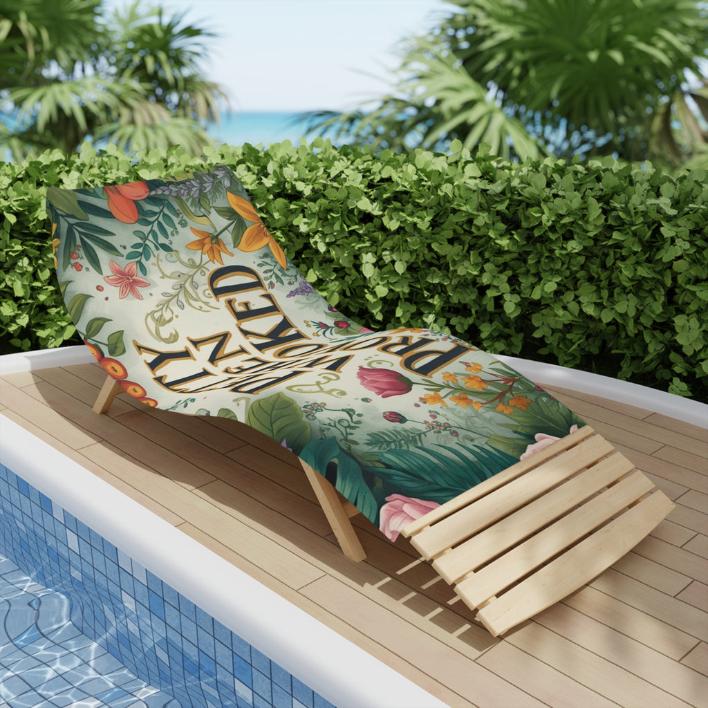 "Petty When Provoked" Floral Beach Towel — Funny Sarcastic Pool & Summer Towel