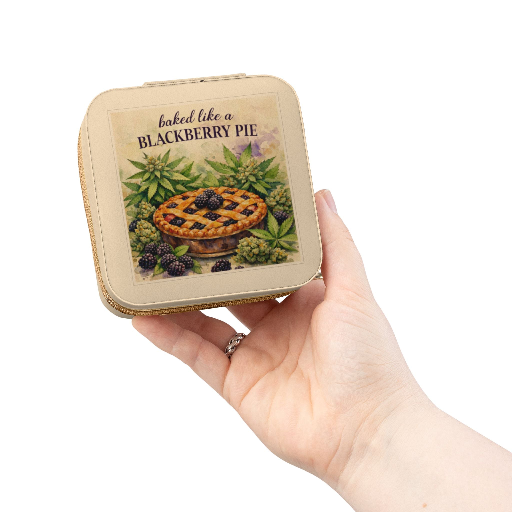 Jewelry Travel Case — 'Baked Like a Blackberry Pie' Compact Organizer