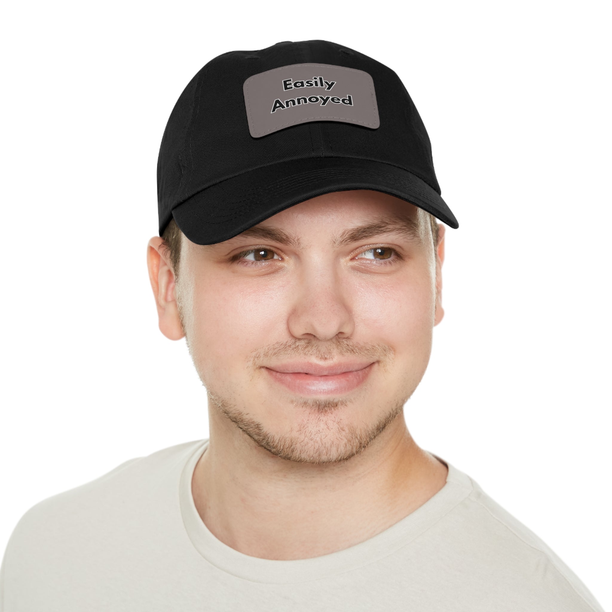 Easily Annoyed Leather Patch "Dad Hat" – Funny Casual Cap