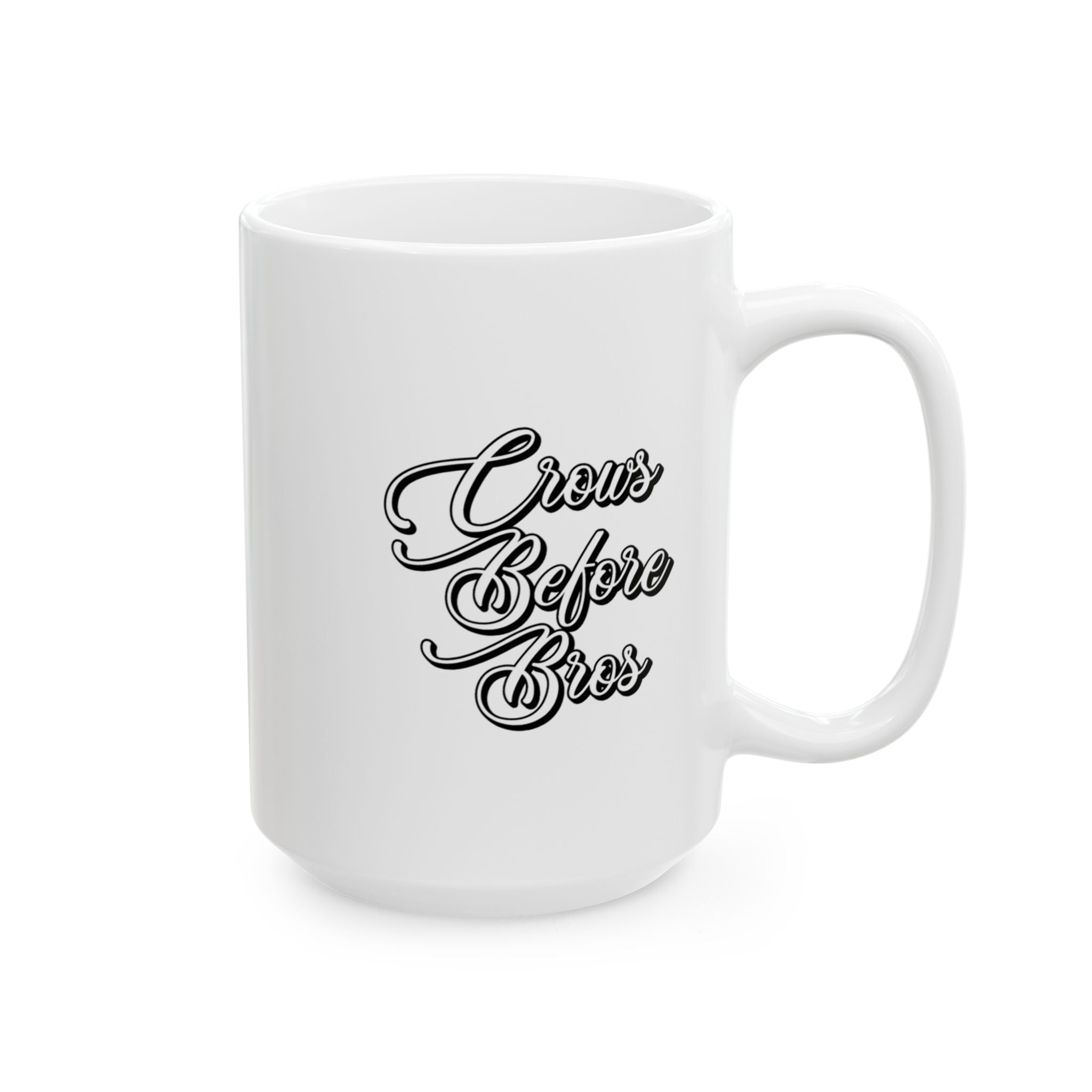 Crows Before Bros  —  Ceramic Coffee Cup
