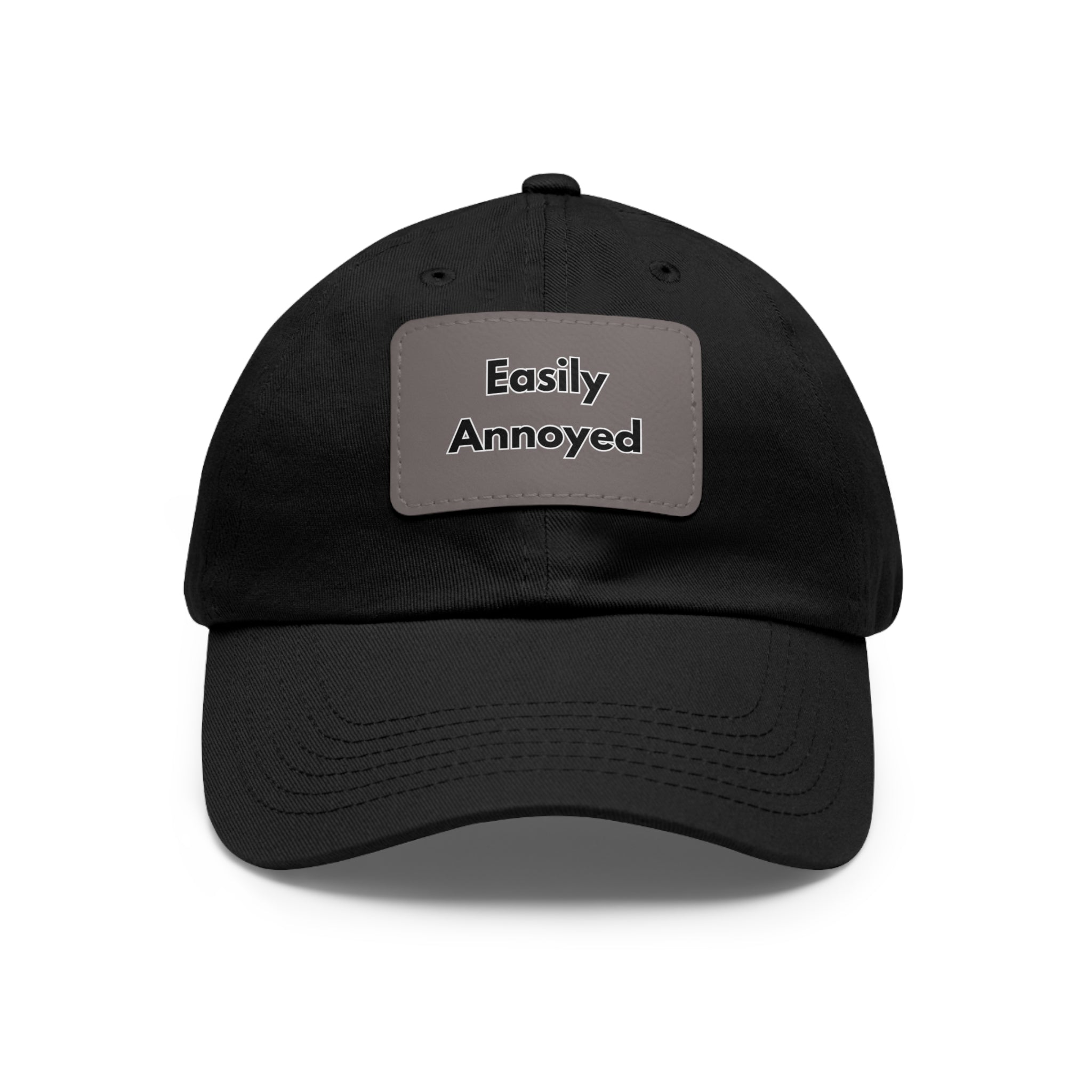 Easily Annoyed Leather Patch "Dad Hat" – Funny Casual Cap