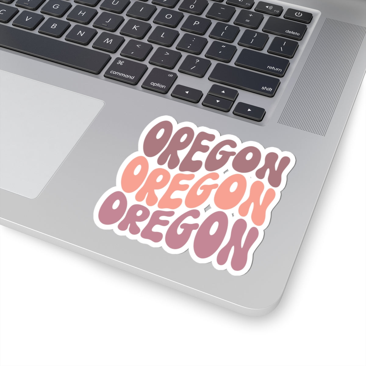 Oregon Retro Bubble Sticker — Cute Vintage State Decal for Laptops & Water Bottles