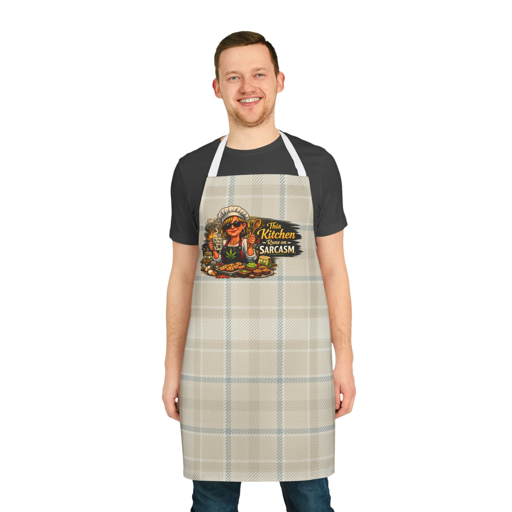 Sassy Chef Apron — “This Kitchen Runs on Sarcasm”