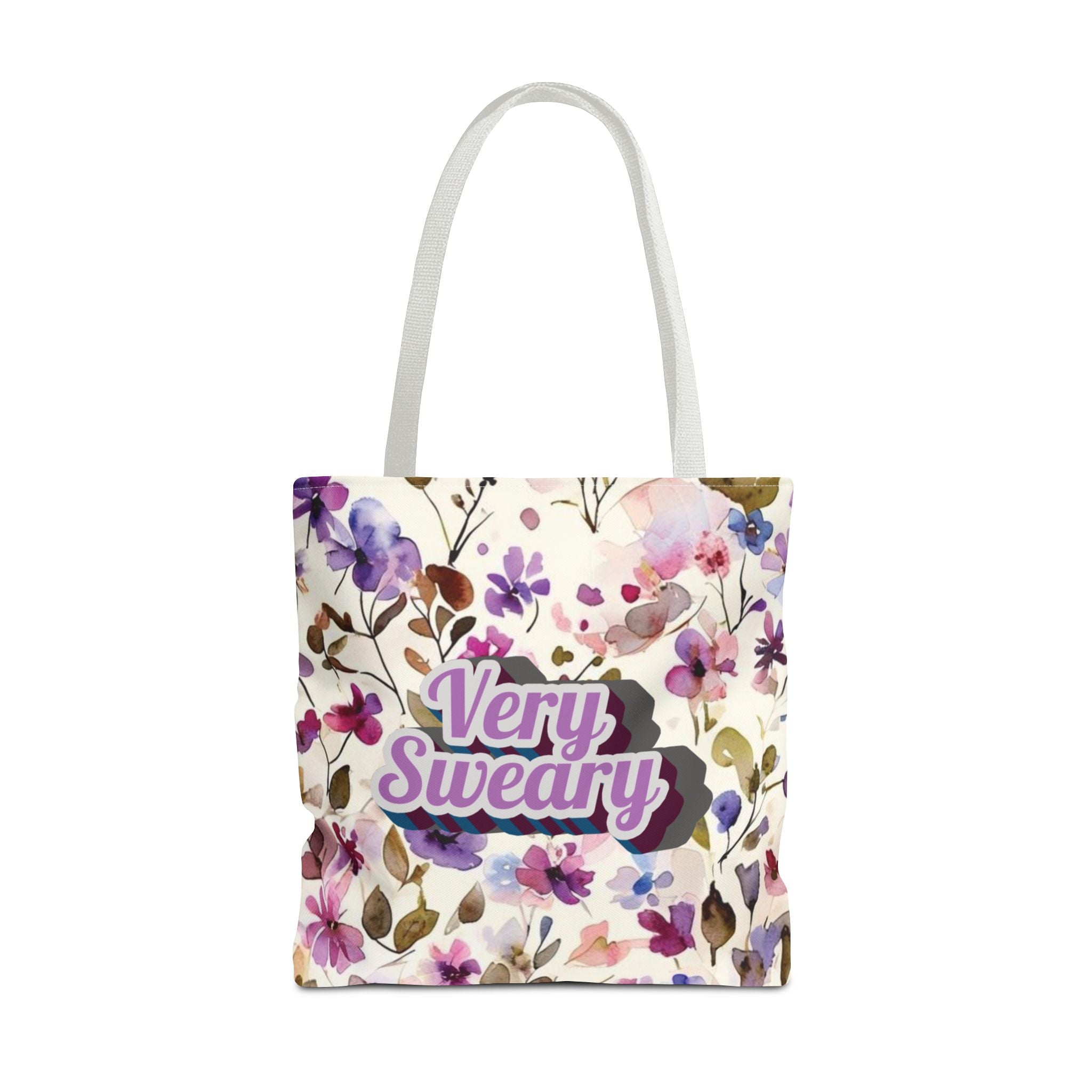 Floral "Very Sweary" Tote Bag