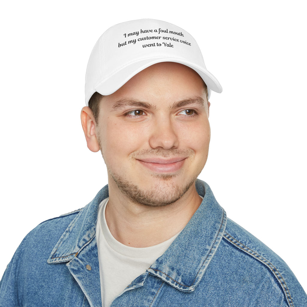 I may have a foul mouth Low Profile Embroidered Baseball Cap — Women's Attitude Hat