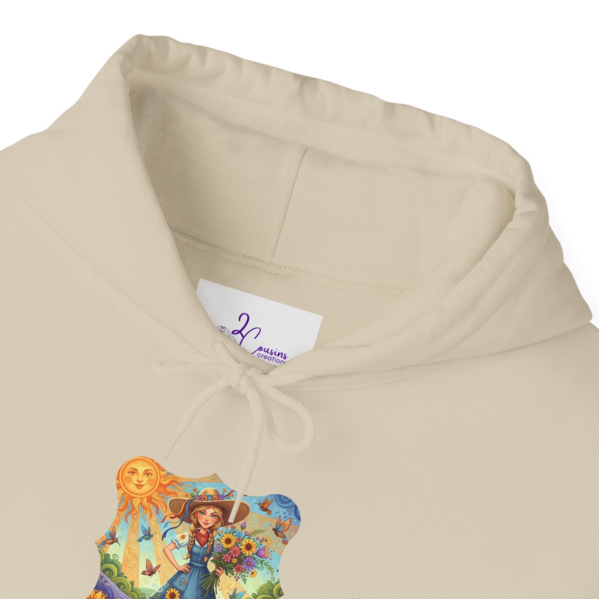 Whimsical Garden Hoodie — "FEISTY" Illustrated Comfort Sweatshirt
