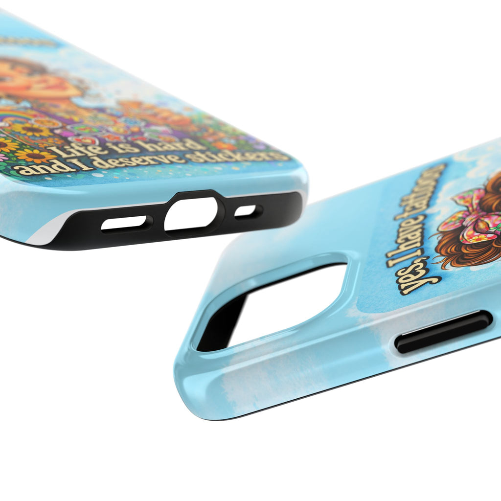 Phone Case — “Yes, I Have Tattoos” Floral Sticker-Loving Protective Case