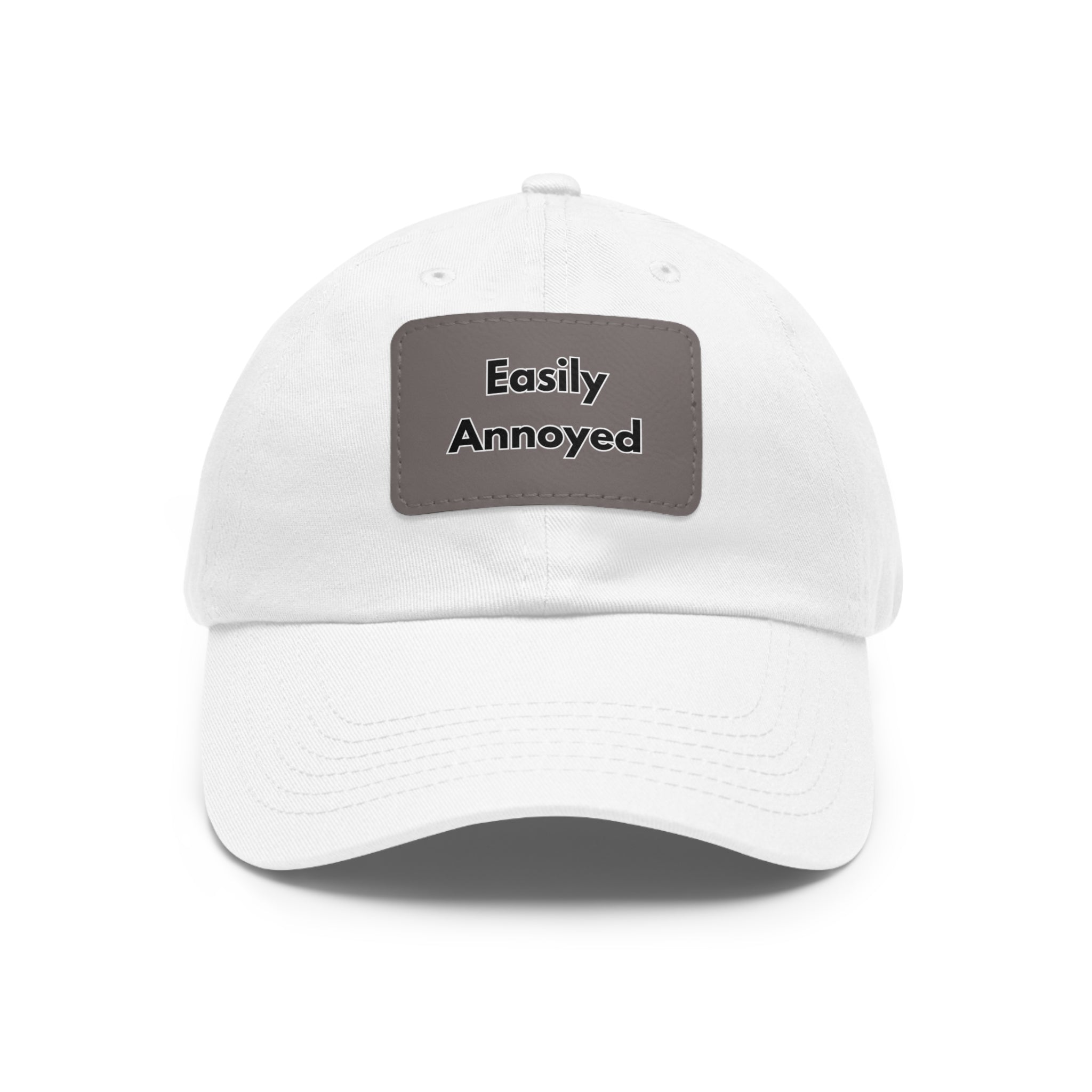 Easily Annoyed Leather Patch "Dad Hat" – Funny Casual Cap