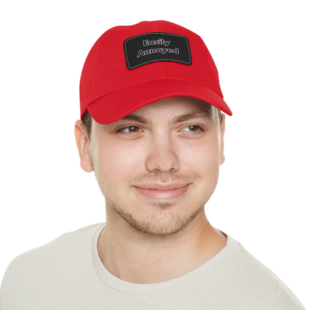 Easily Annoyed Leather Patch "Dad Hat" – Funny Casual Cap