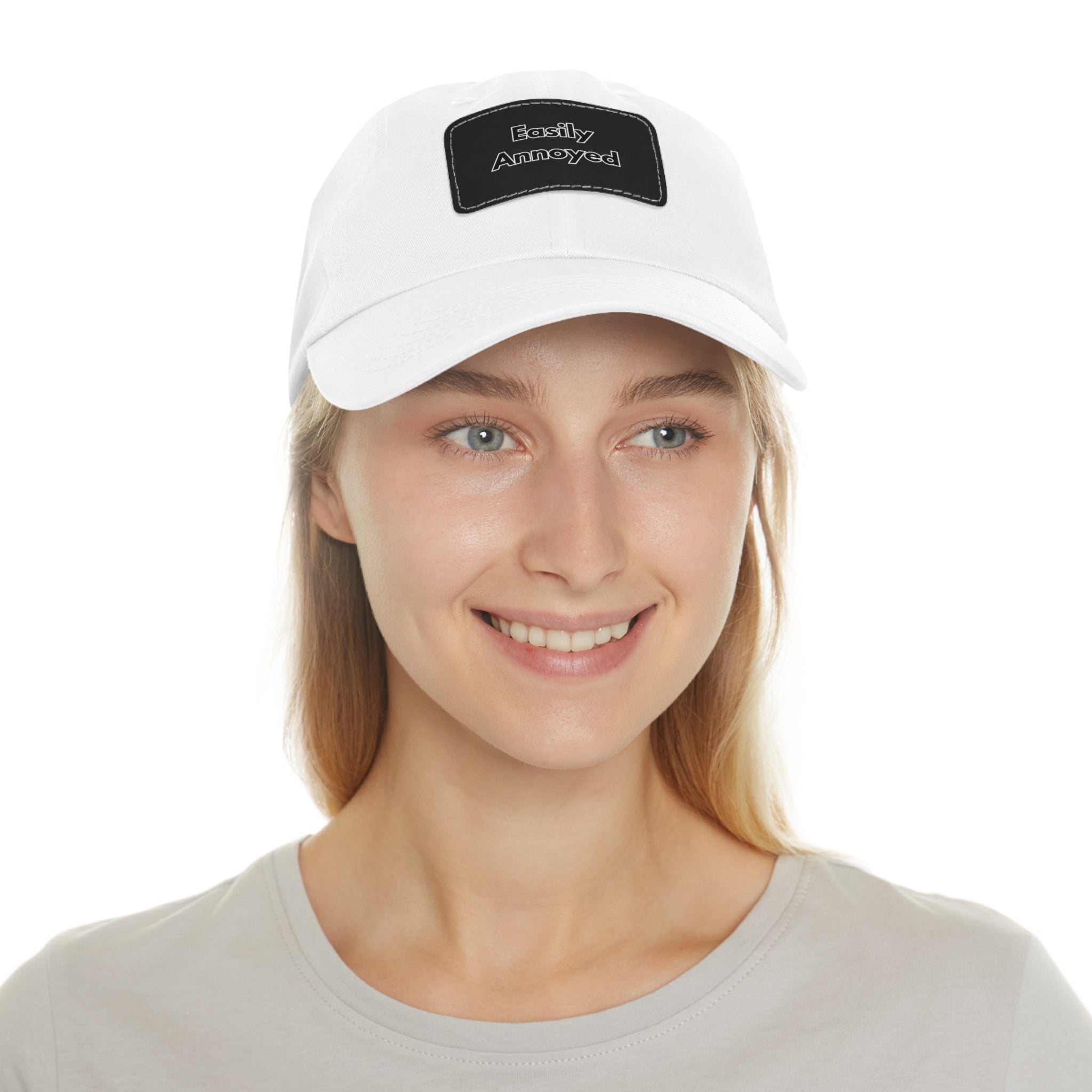 Easily Annoyed Leather Patch "Dad Hat" – Funny Casual Cap