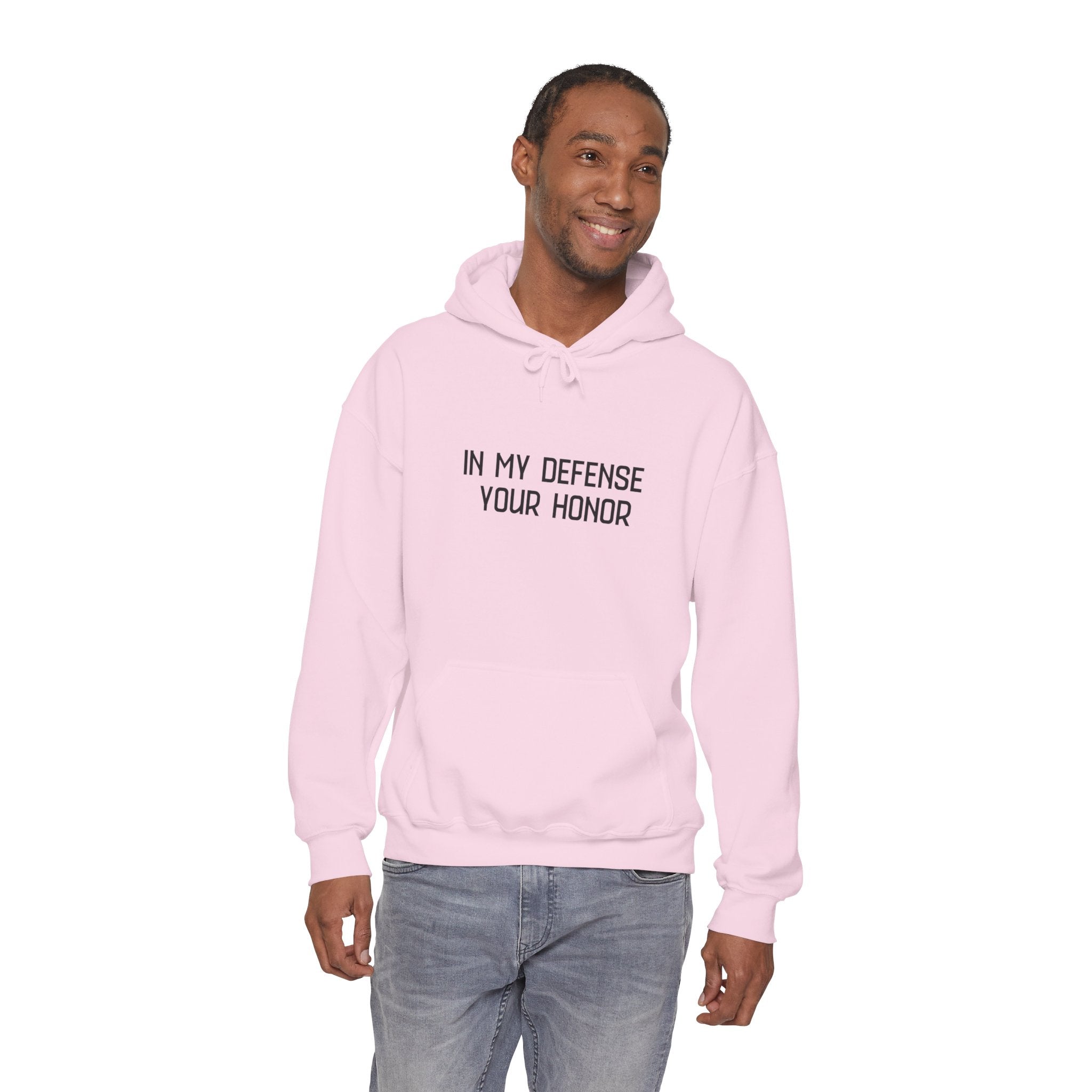 Hoodie — "In My Defense Your Honor I Was Born to Fuckin' Send It" Graphic Hoodie