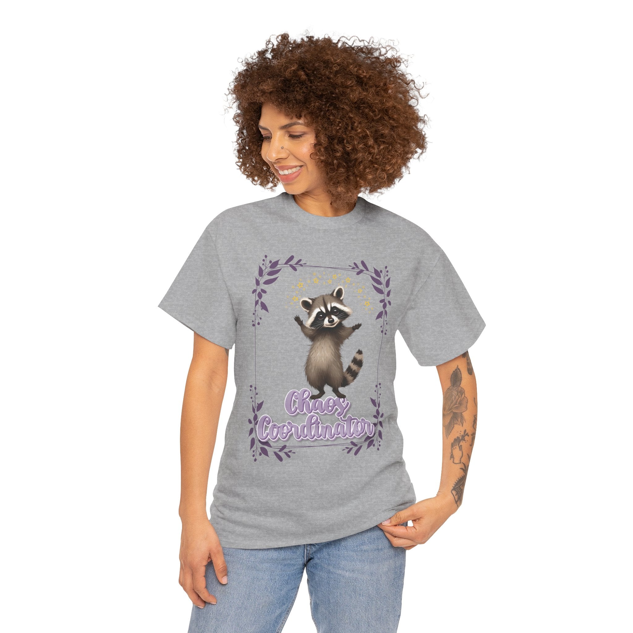 Raccoon Chaos Coordinator Tee — Cute Graphic Shirt