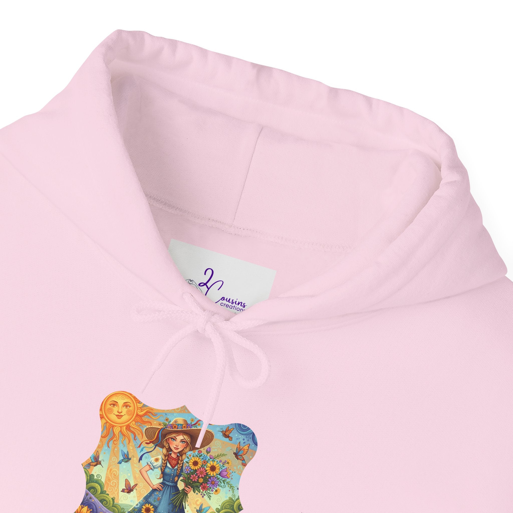 Whimsical Garden Hoodie — "FEISTY" Illustrated Comfort Sweatshirt