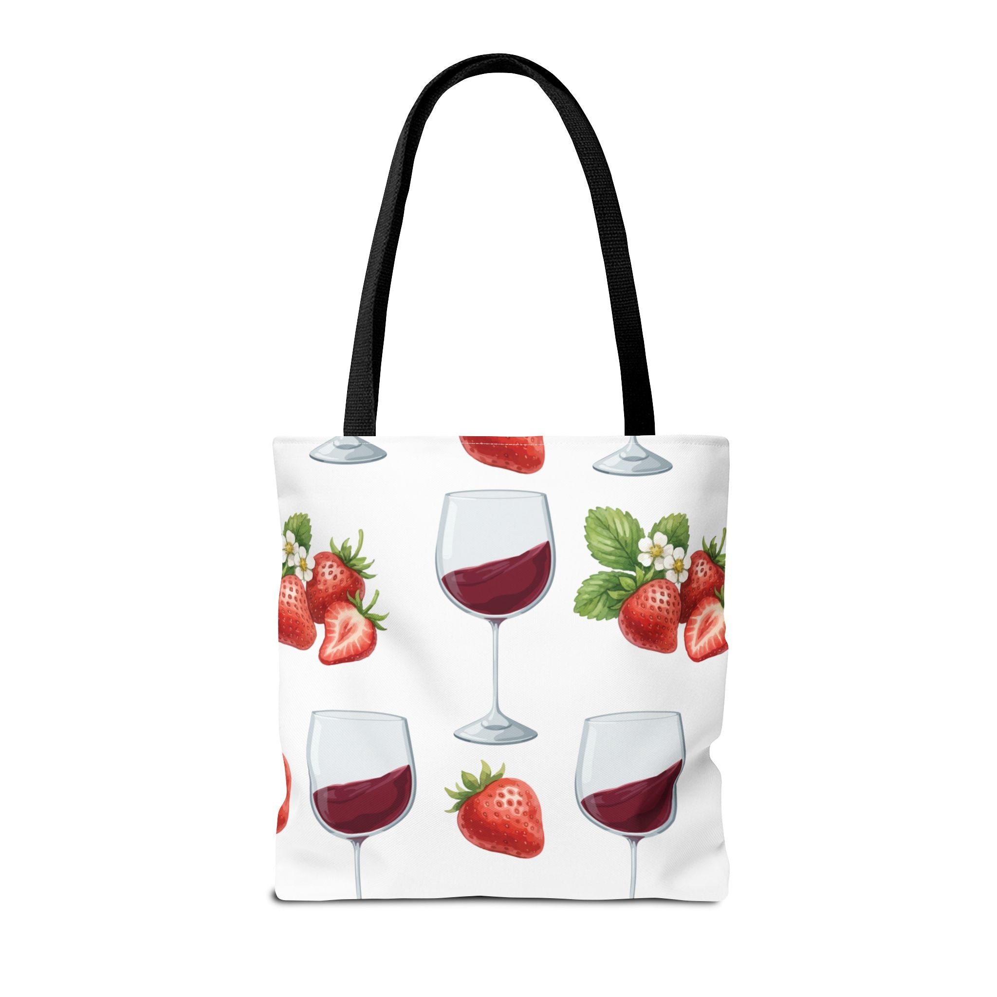 Tote — " Like Strawberry Wine" Patterned Tote Bag