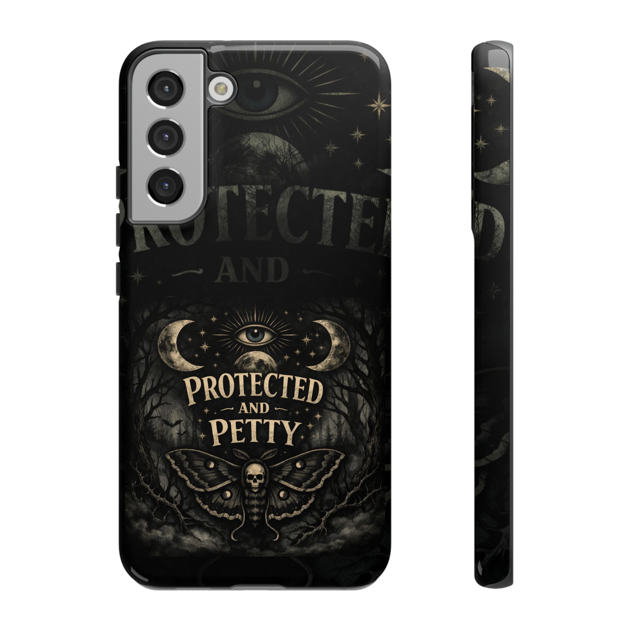 Phone Case — Gothic 'Protected and Petty' Tough Protective Cover