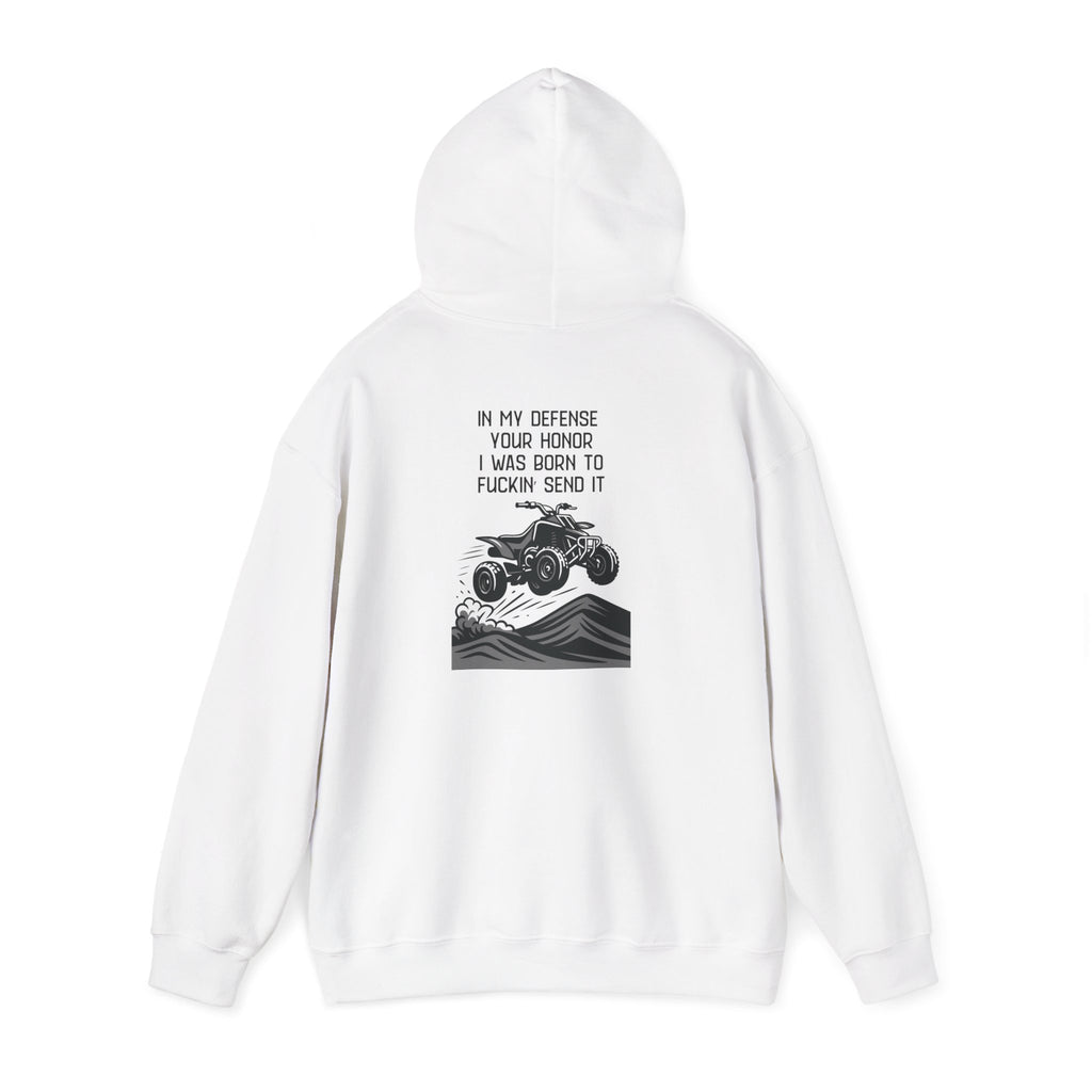 Hoodie — "In My Defense Your Honor" Off‑Road ATV Hoodie