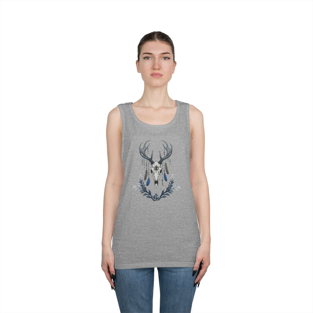 Deer Skull Boho Tank