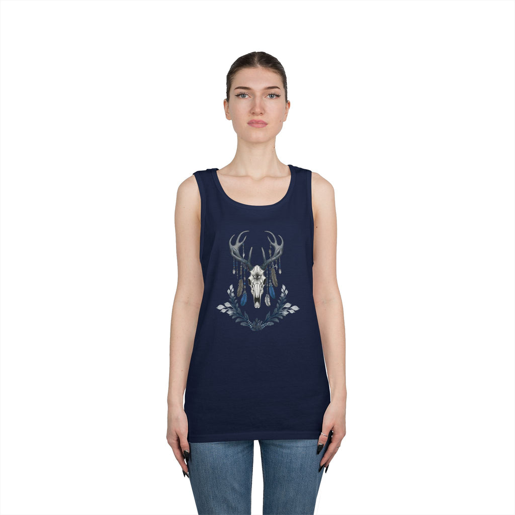 Deer Skull Boho Tank