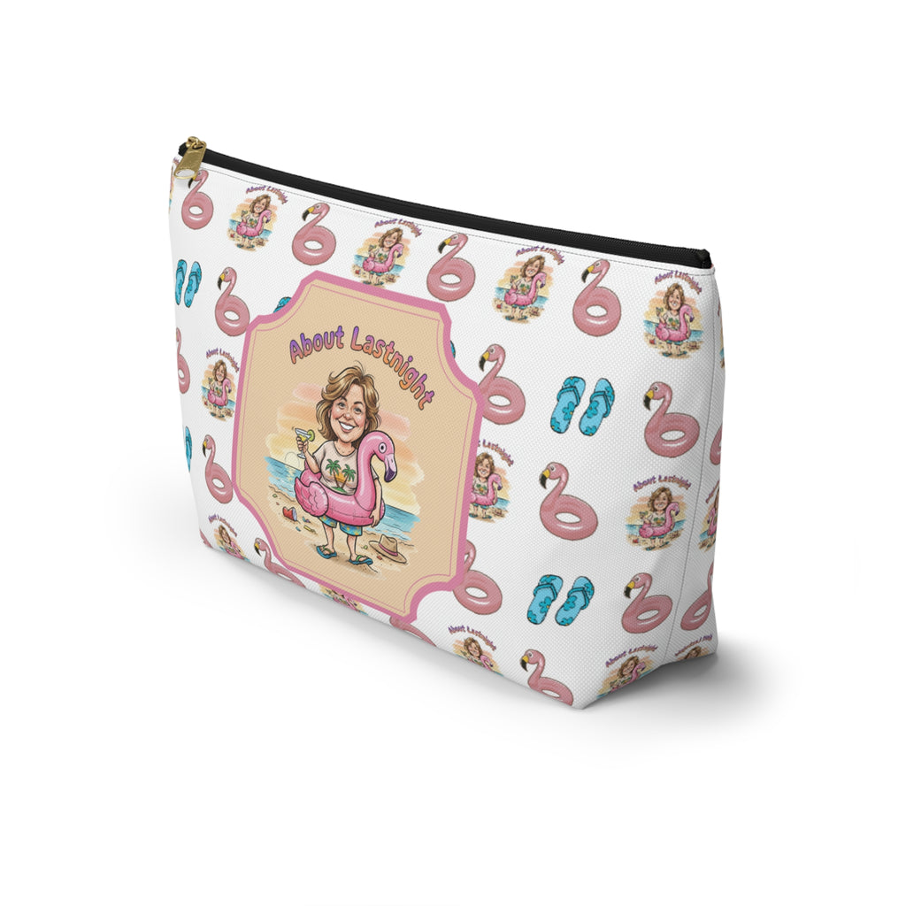 "About Lastnight" Accessory Pouch w T-bottom
