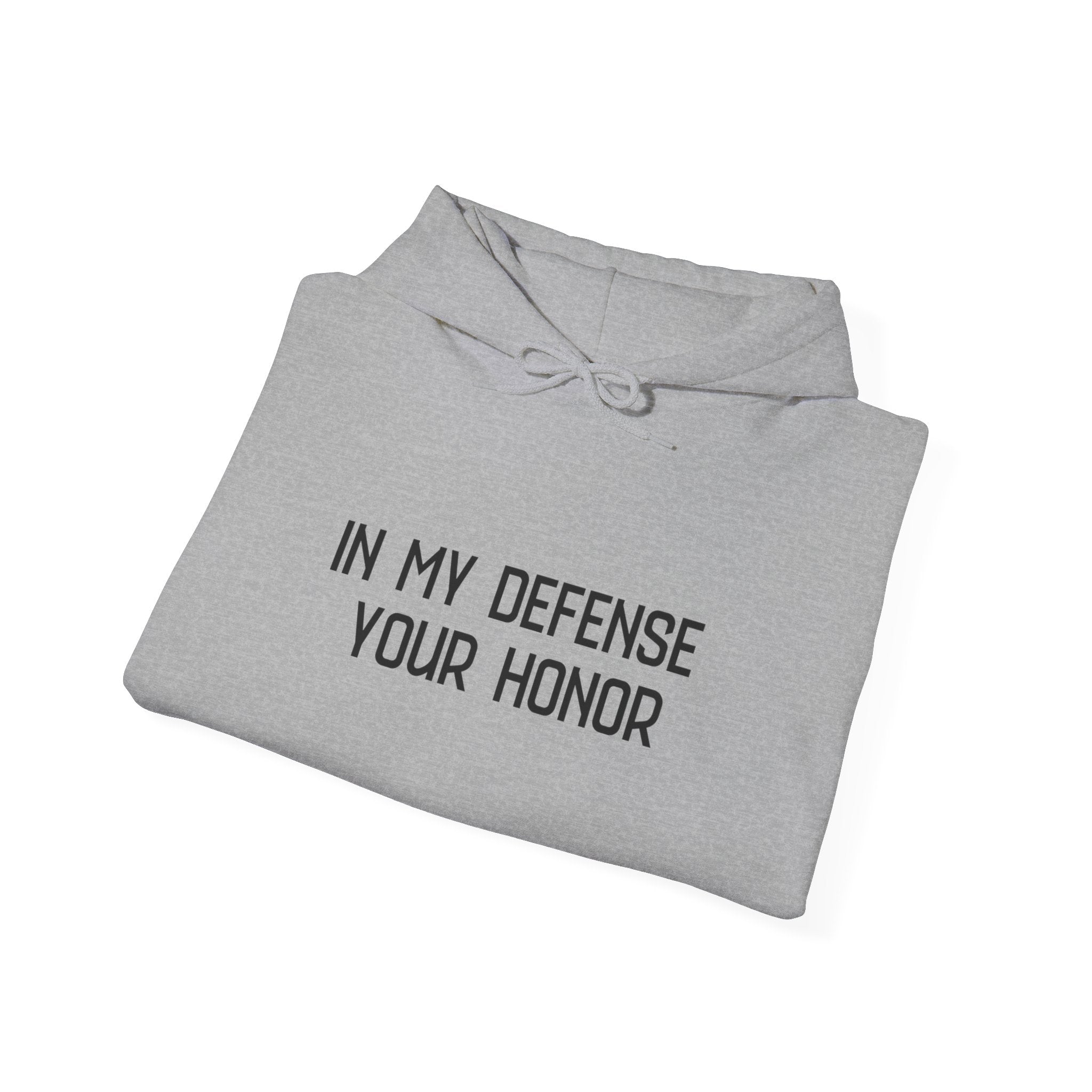 Hoodie — "In My Defense Your Honor" Truck Jump Graphic Pullover