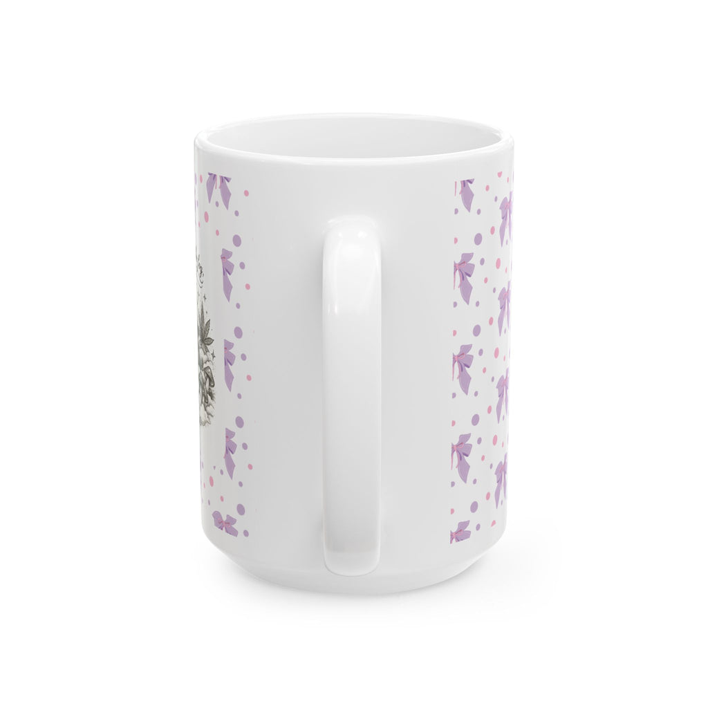 Ceramic Mug — "Floating Through the Fog Gracefully" Inspirational Quote