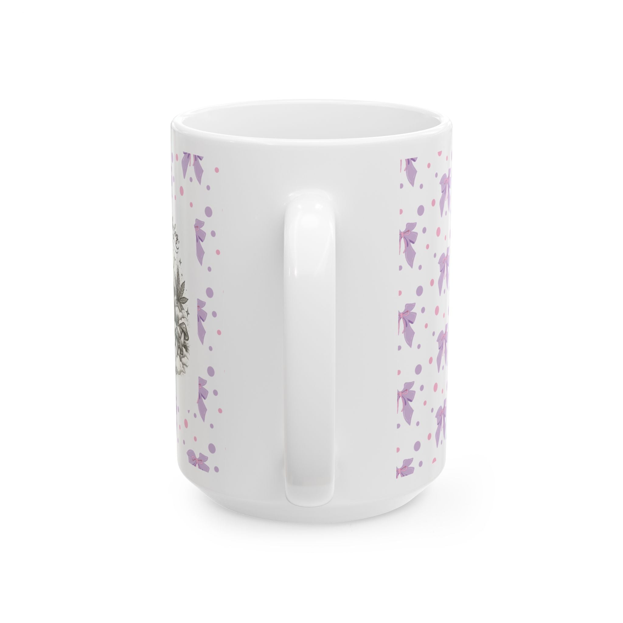 Ceramic Mug — "Floating Through the Fog Gracefully" Inspirational Quote