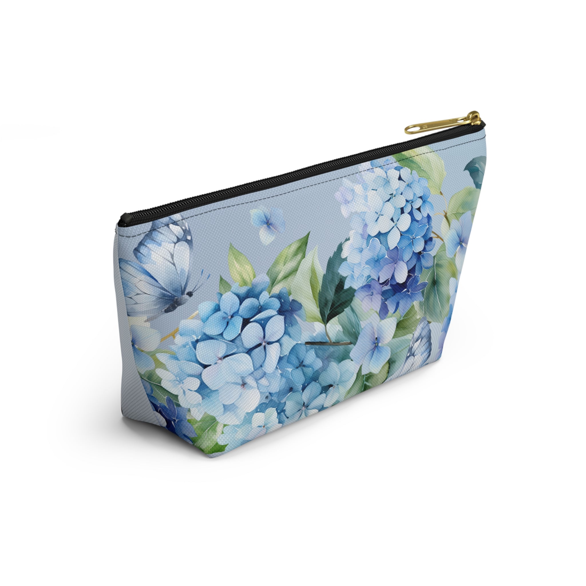 Bride Hydrangea Cosmetic Pouch — Wedding Makeup Bag