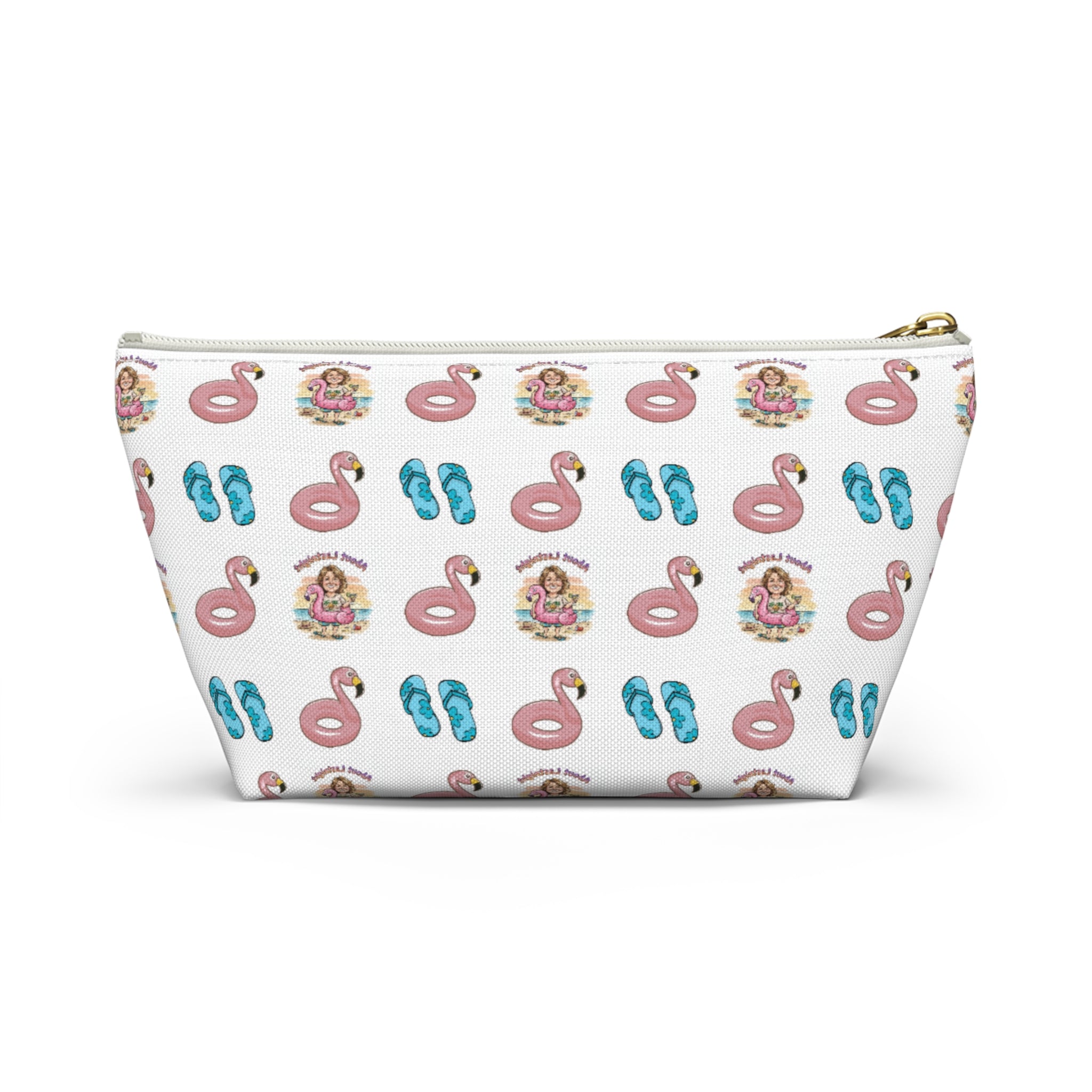 "About Lastnight" Accessory Pouch w T-bottom
