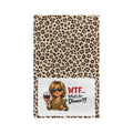 Leopard 'WTF... What's for Dinner?!' Microfiber Tea Towel
