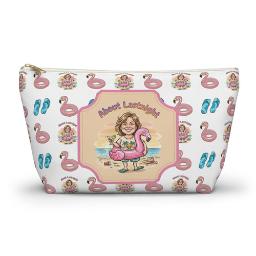 "About Lastnight" Accessory Pouch w T-bottom
