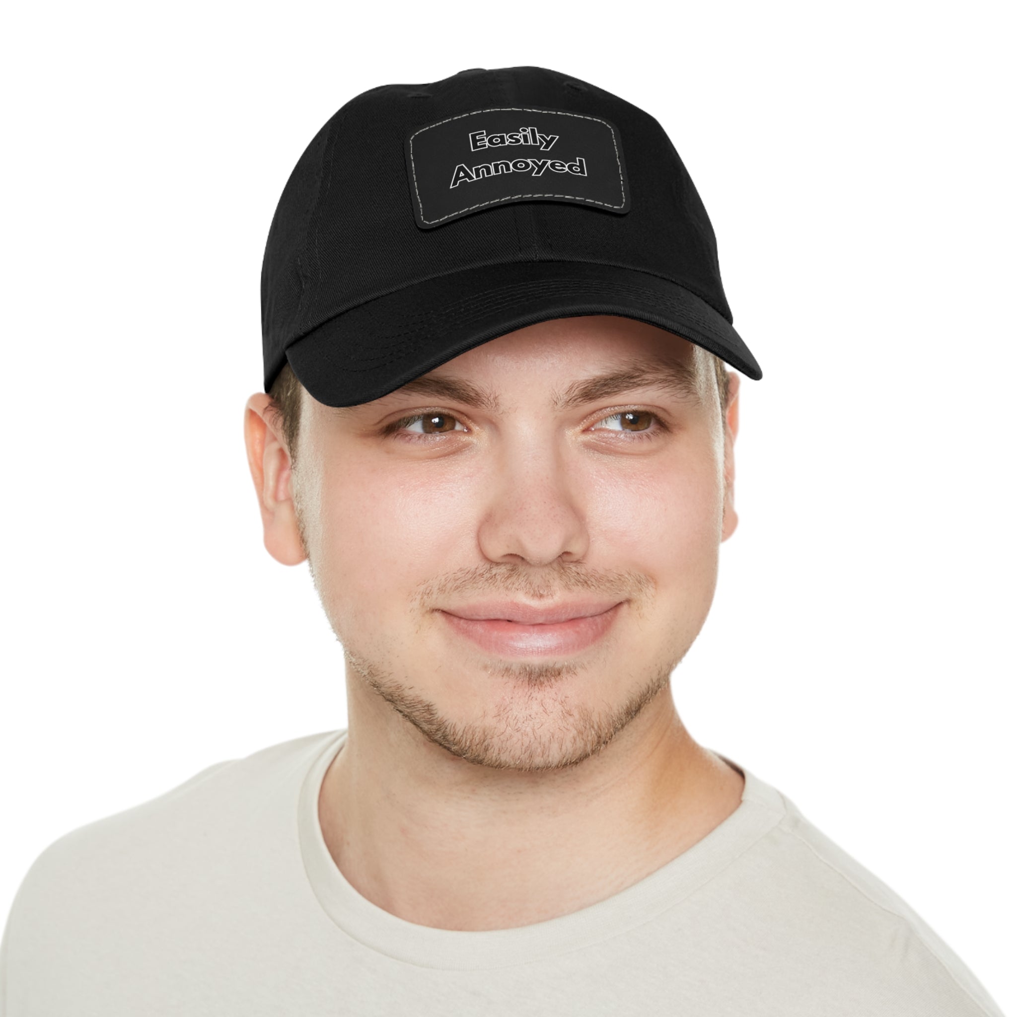 Easily Annoyed Leather Patch "Dad Hat" – Funny Casual Cap