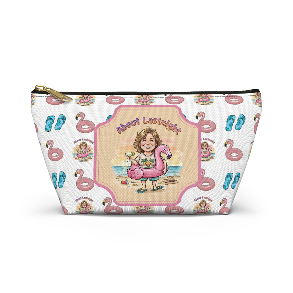 "About Lastnight" Accessory Pouch w T-bottom