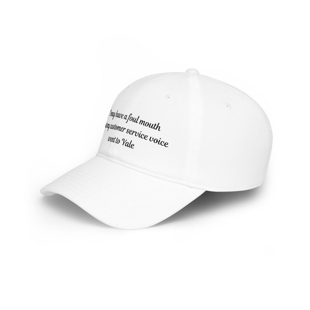 I may have a foul mouth Low Profile Embroidered Baseball Cap — Women's Attitude Hat