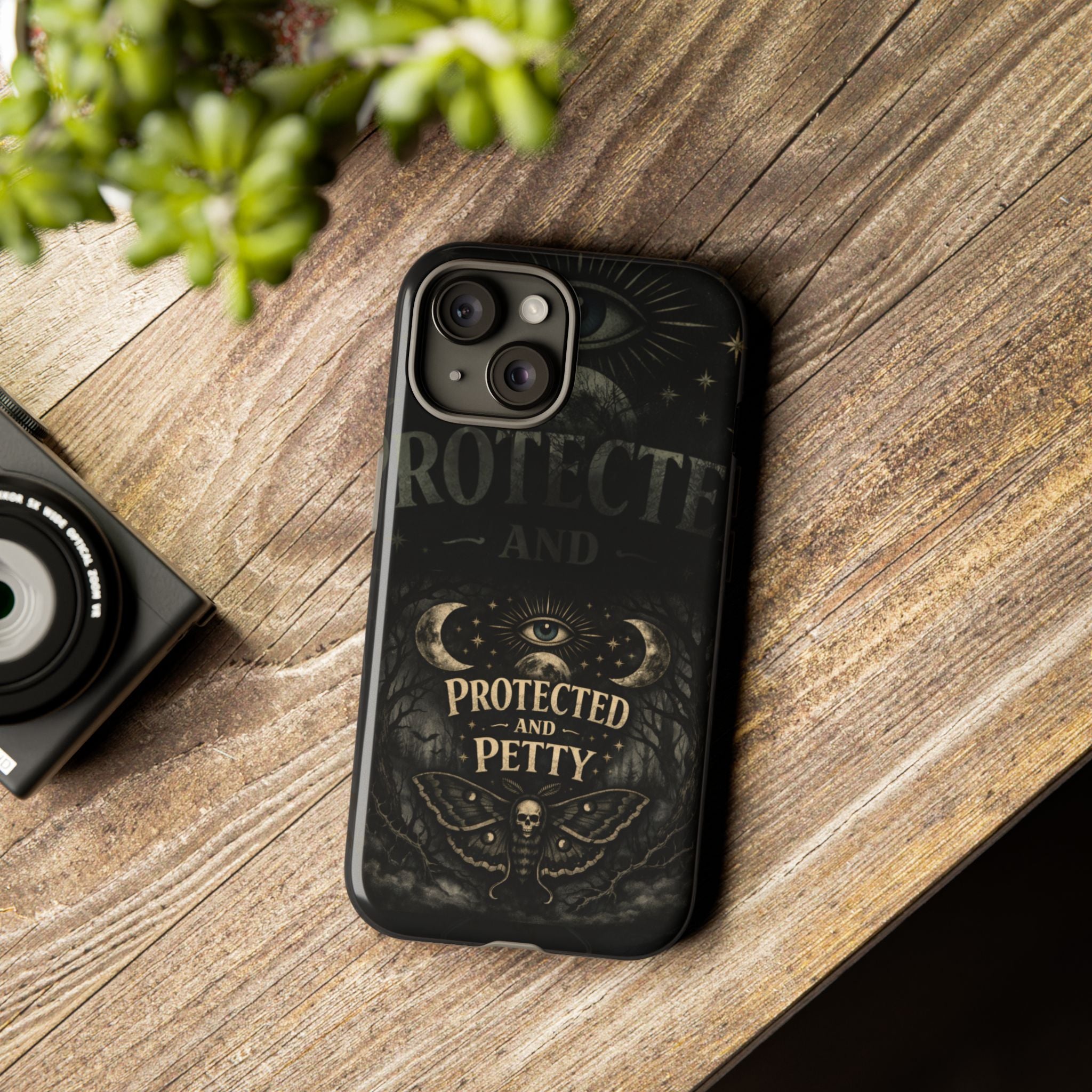 Phone Case — Gothic 'Protected and Petty' Tough Protective Cover