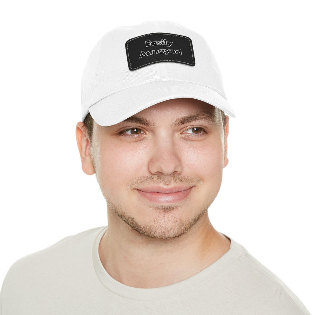Easily Annoyed Leather Patch "Dad Hat" – Funny Casual Cap