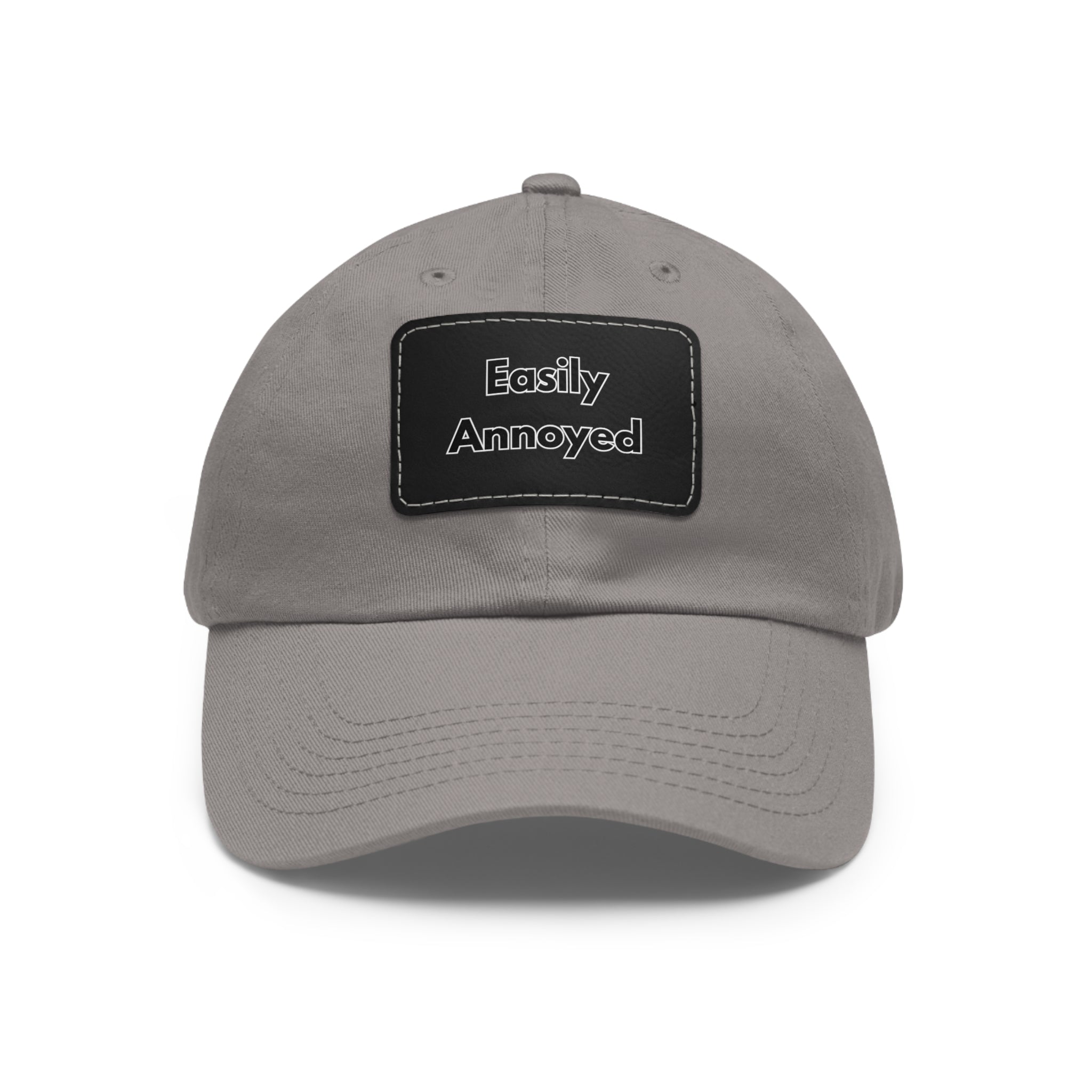 Easily Annoyed Leather Patch "Dad Hat" – Funny Casual Cap
