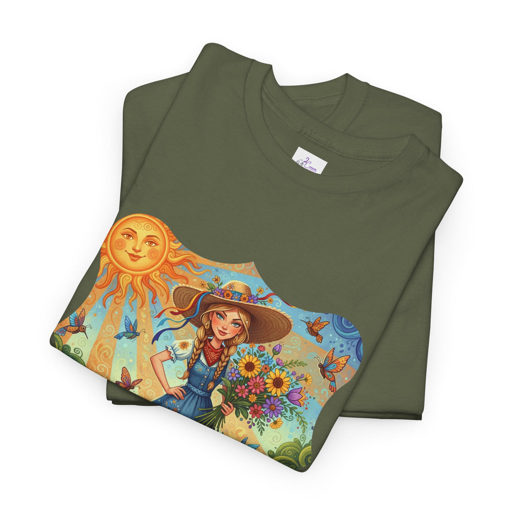 Summer Sunflower Scarecrow T-Shirt — "Don't Tell Me What To Do" Graphic Tee
