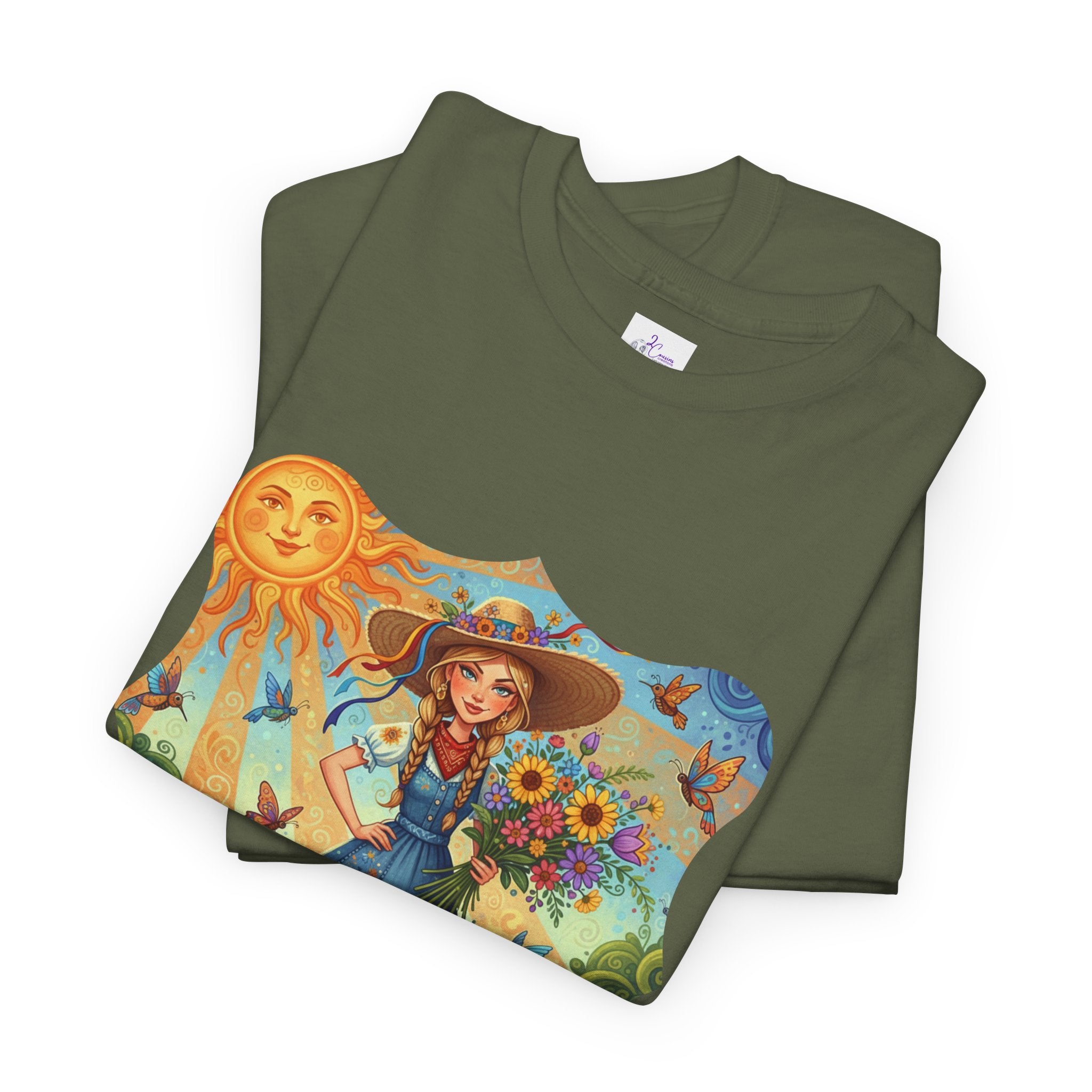 Summer Sunflower Scarecrow T-Shirt — "Don't Tell Me What To Do" Graphic Tee