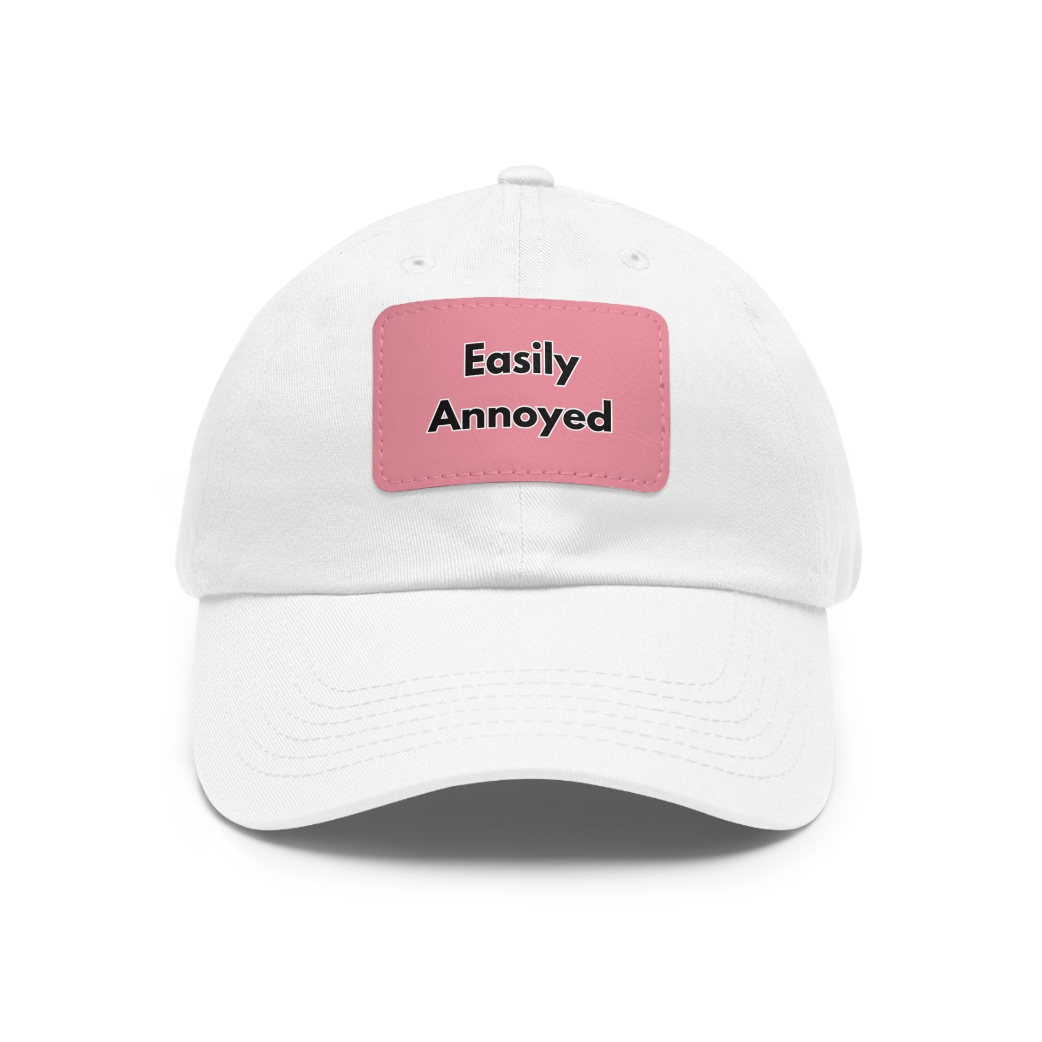 Easily Annoyed Leather Patch "Dad Hat" – Funny Casual Cap