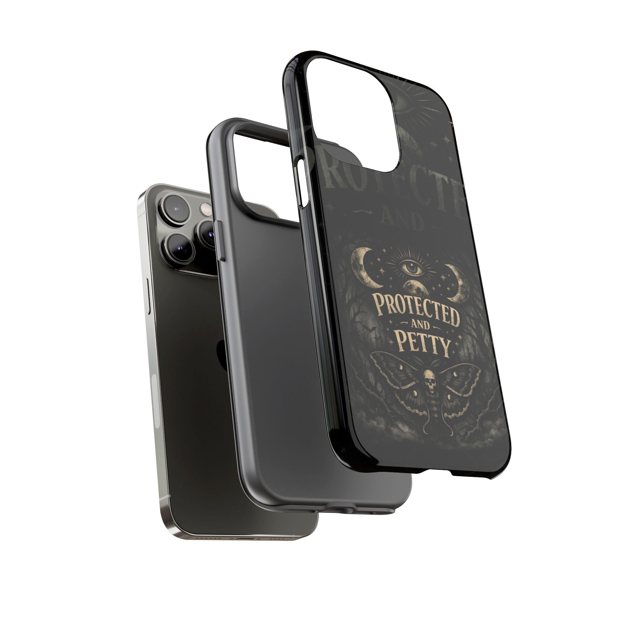 Phone Case — Gothic 'Protected and Petty' Tough Protective Cover