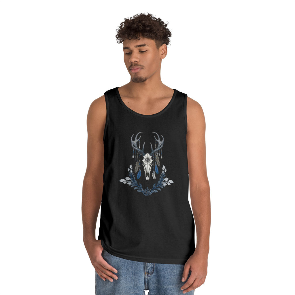 Deer Skull Boho Tank