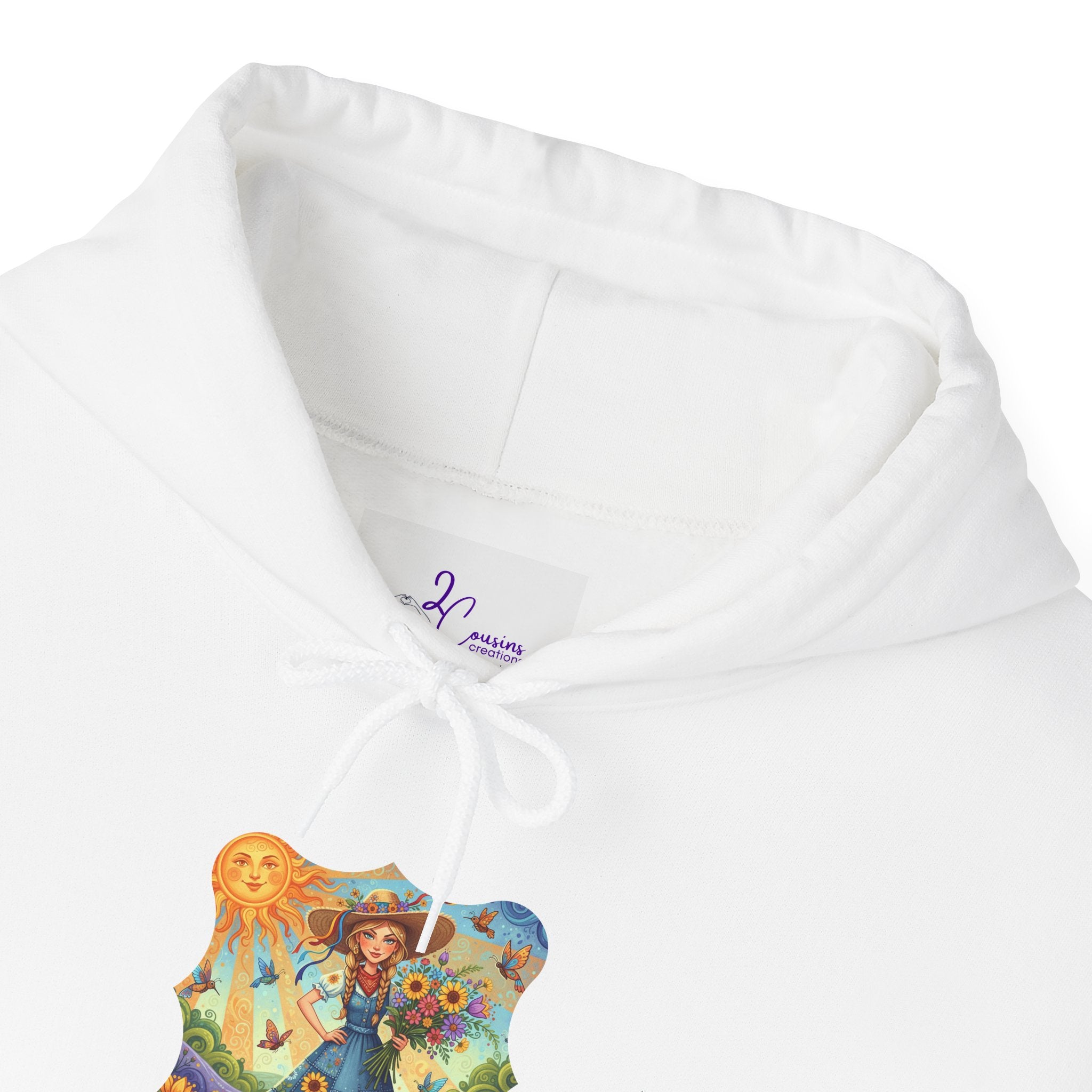 Whimsical Garden Hoodie — "FEISTY" Illustrated Comfort Sweatshirt