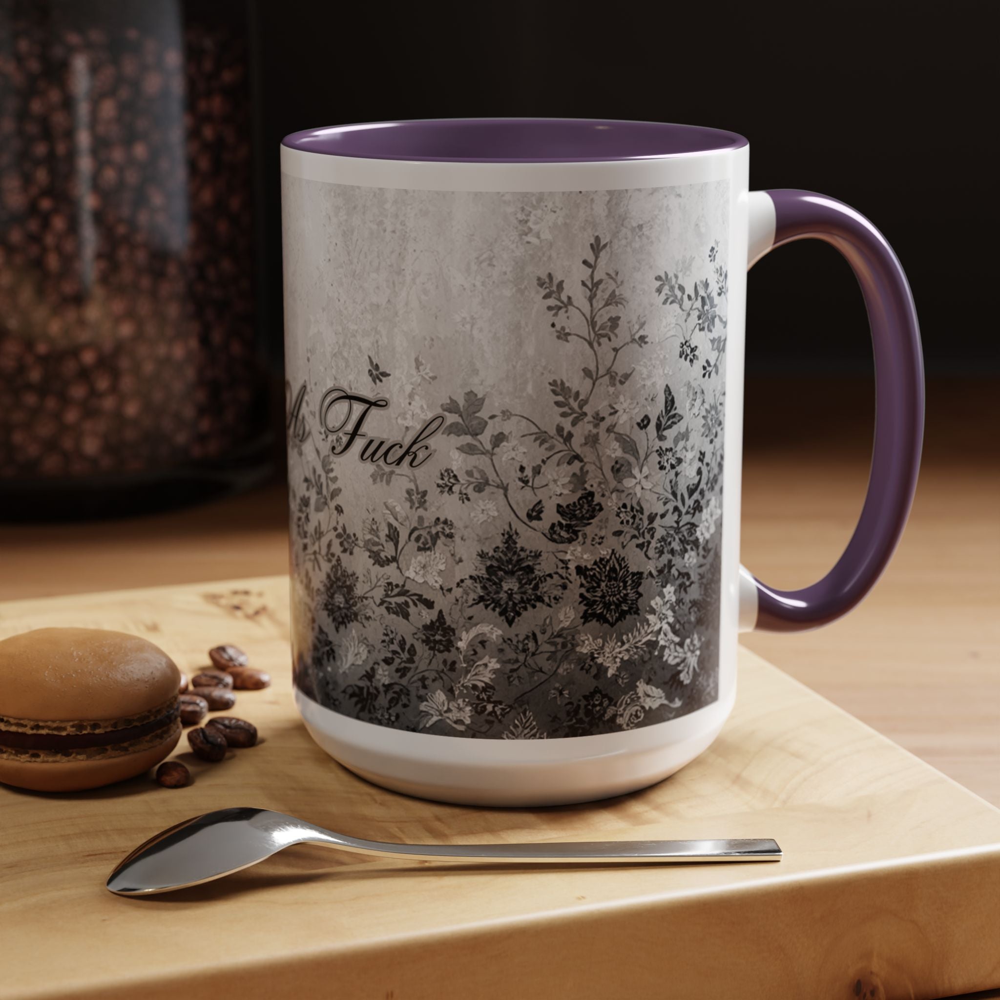 Coffee Mug — “Feral As F**k” Vintage Floral Accent Mug (11/15 oz)