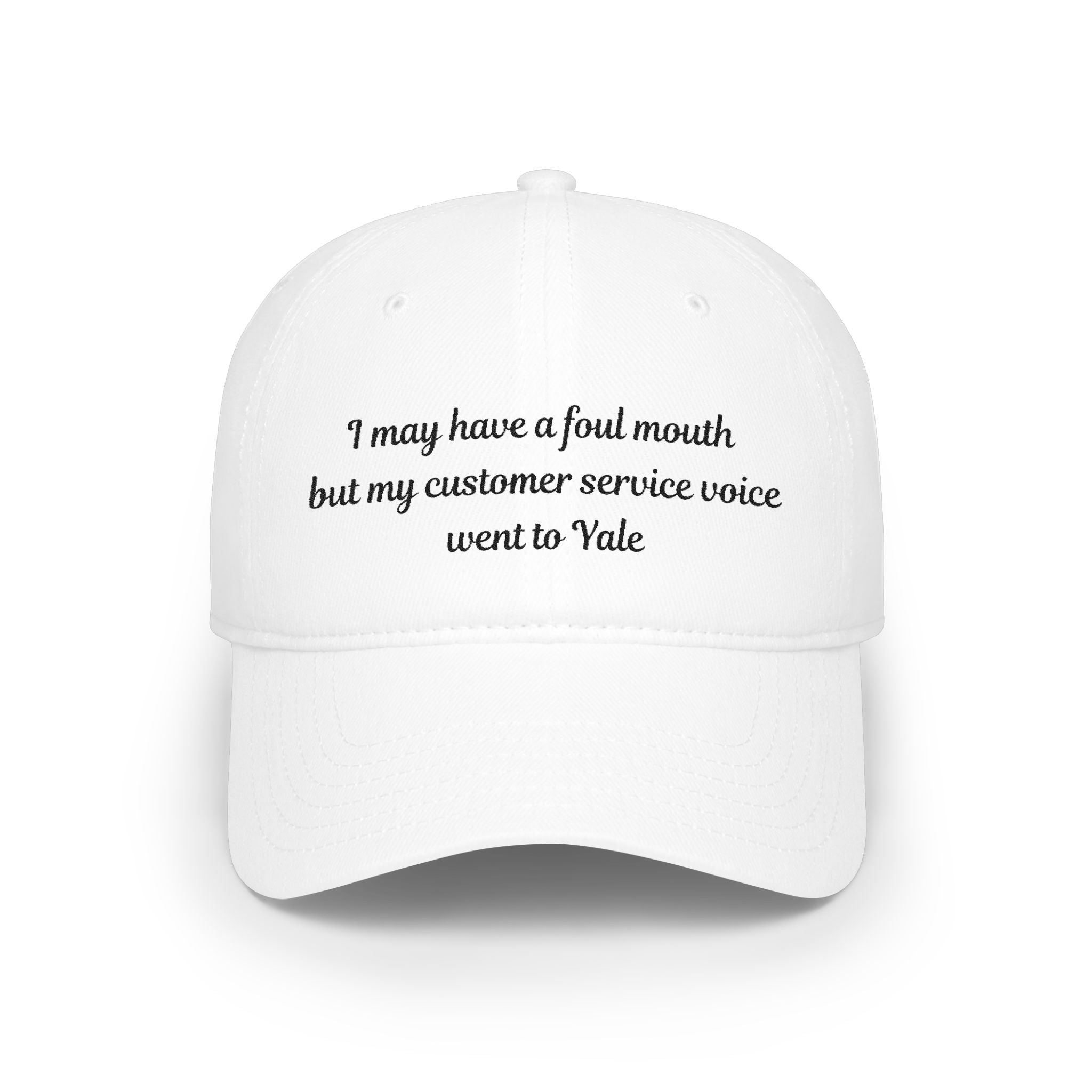 I may have a foul mouth Low Profile Embroidered Baseball Cap — Women's Attitude Hat