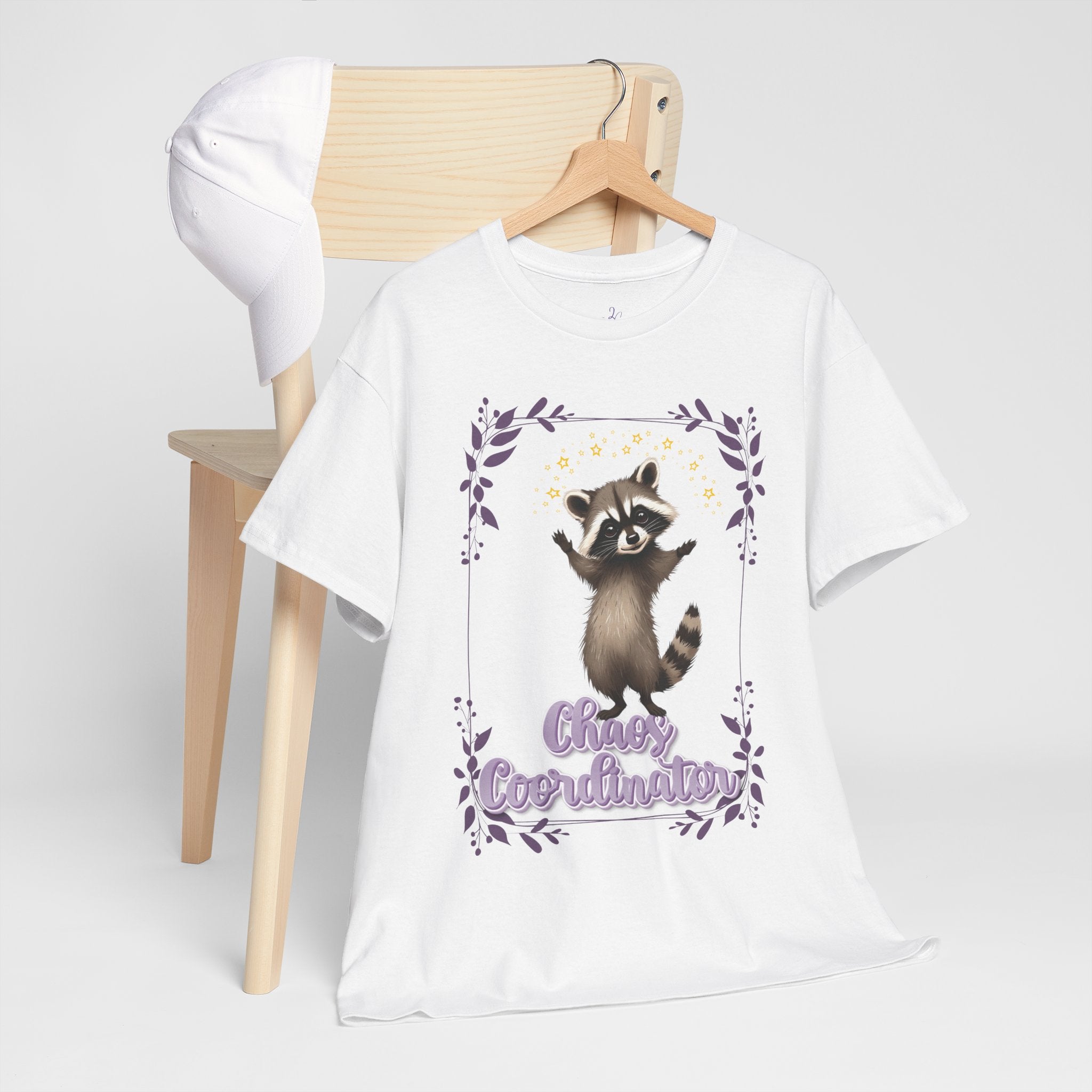 Raccoon Chaos Coordinator Tee — Cute Graphic Shirt