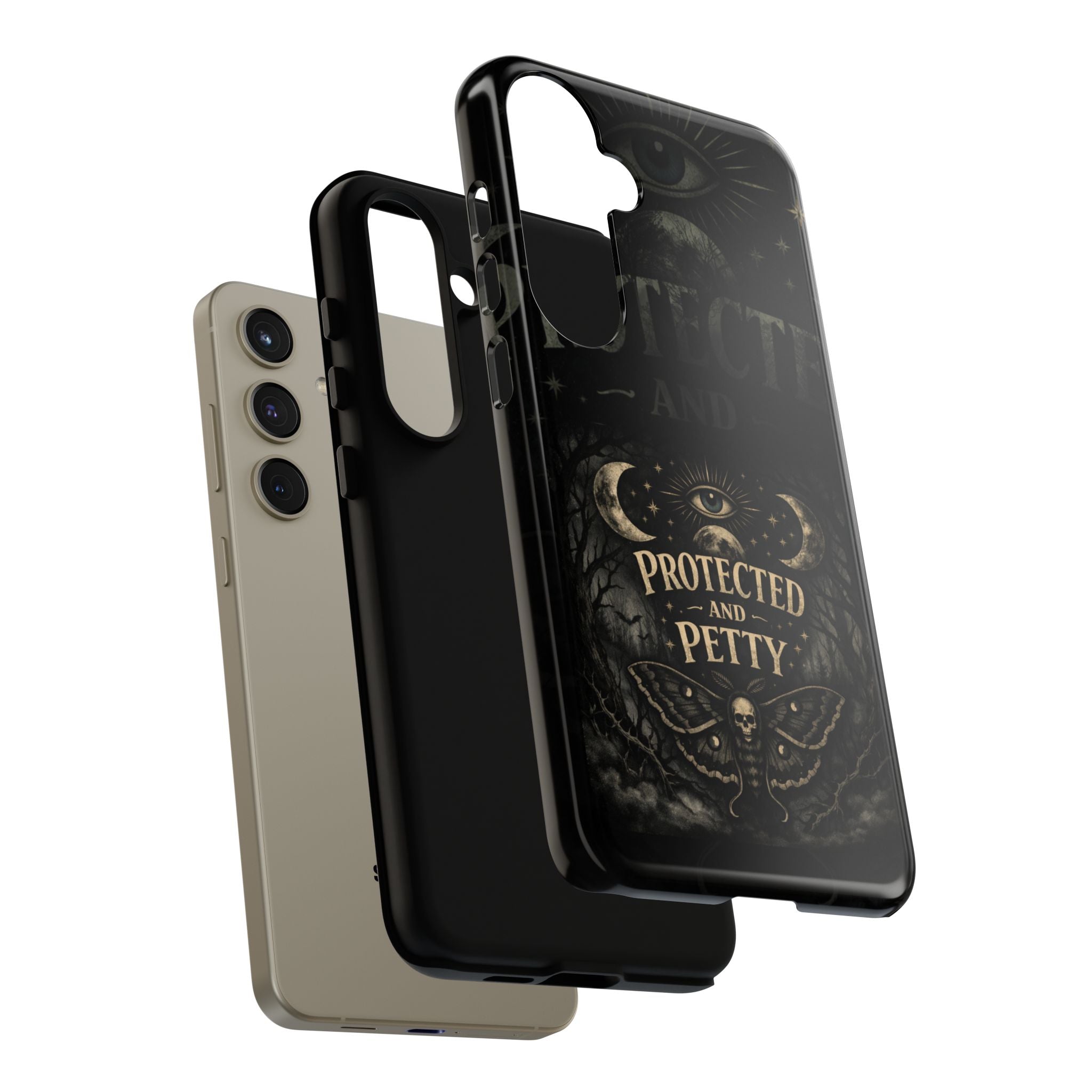 Phone Case — Gothic 'Protected and Petty' Tough Protective Cover