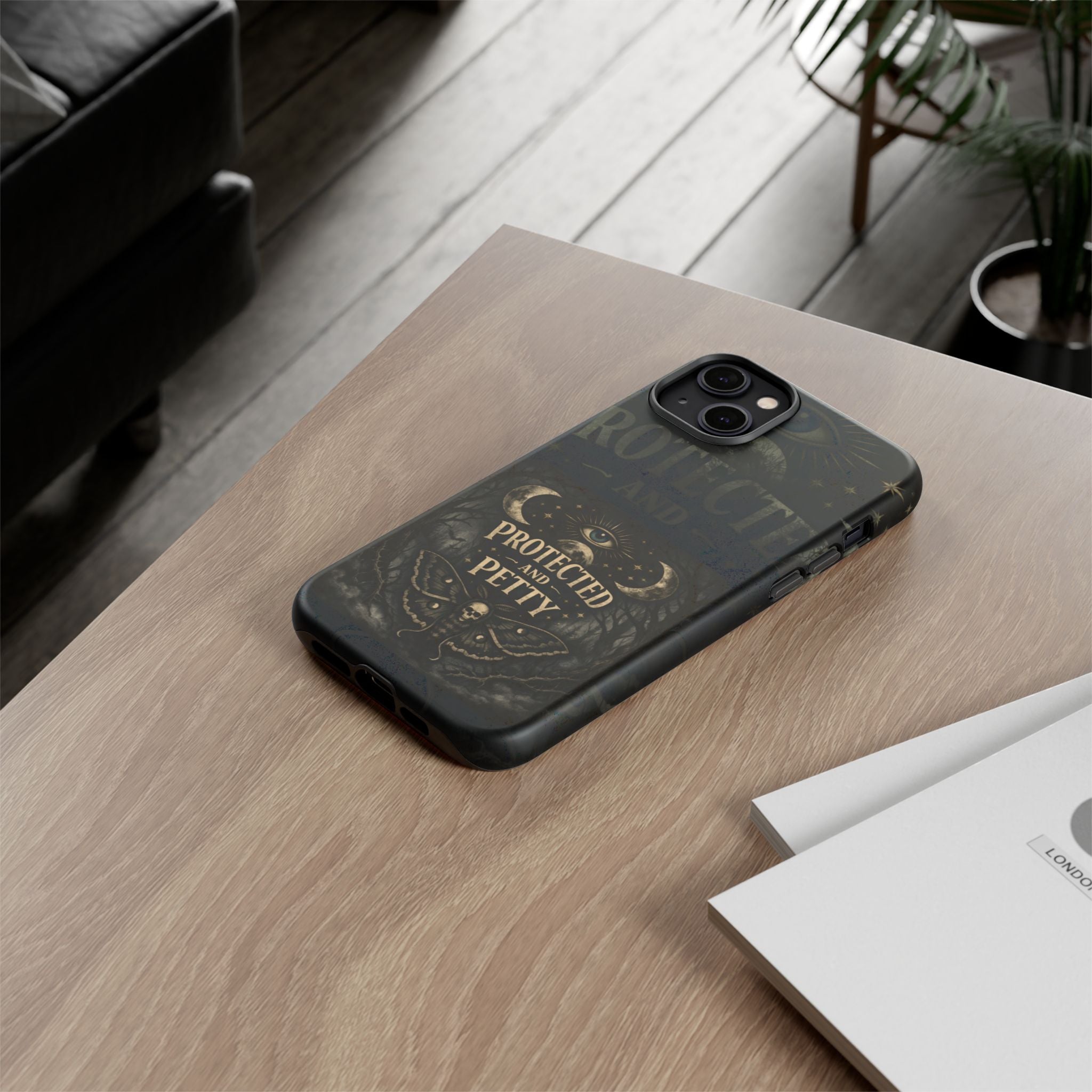 Phone Case — Gothic 'Protected and Petty' Tough Protective Cover