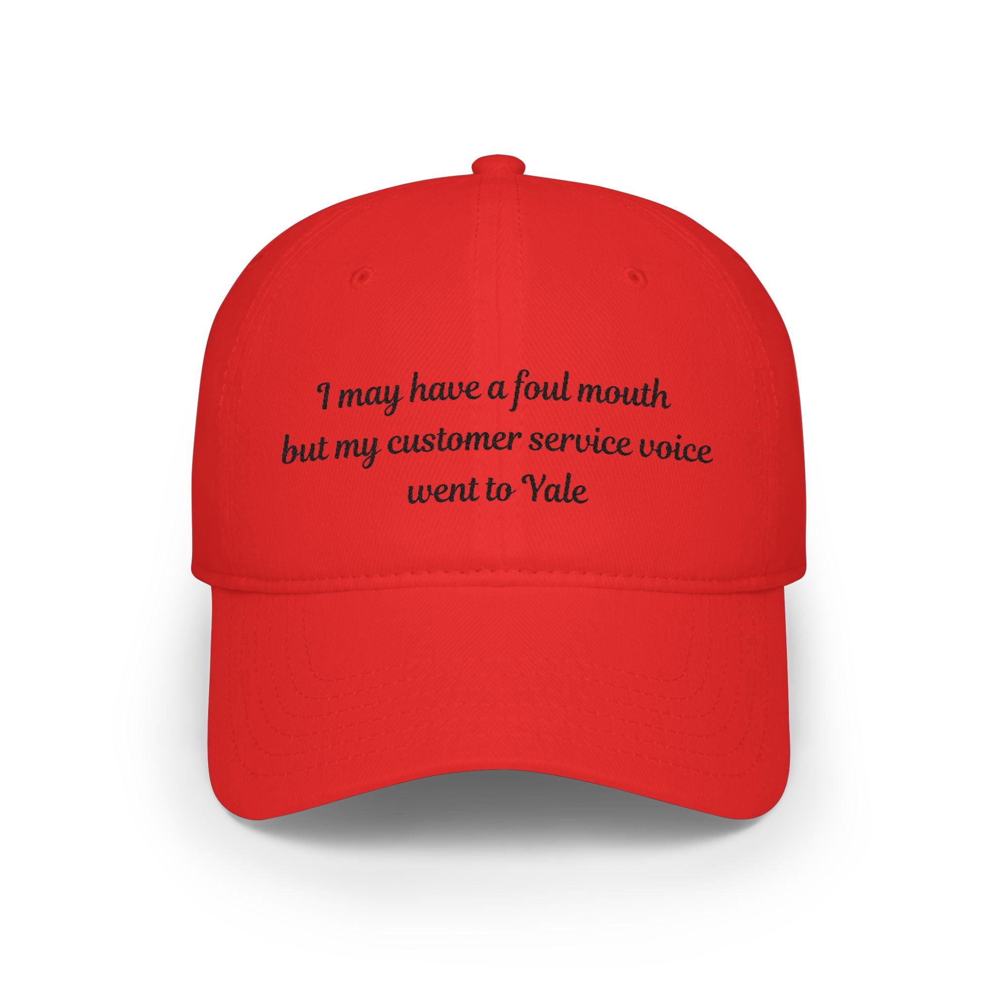 I may have a foul mouth Low Profile Embroidered Baseball Cap — Women's Attitude Hat