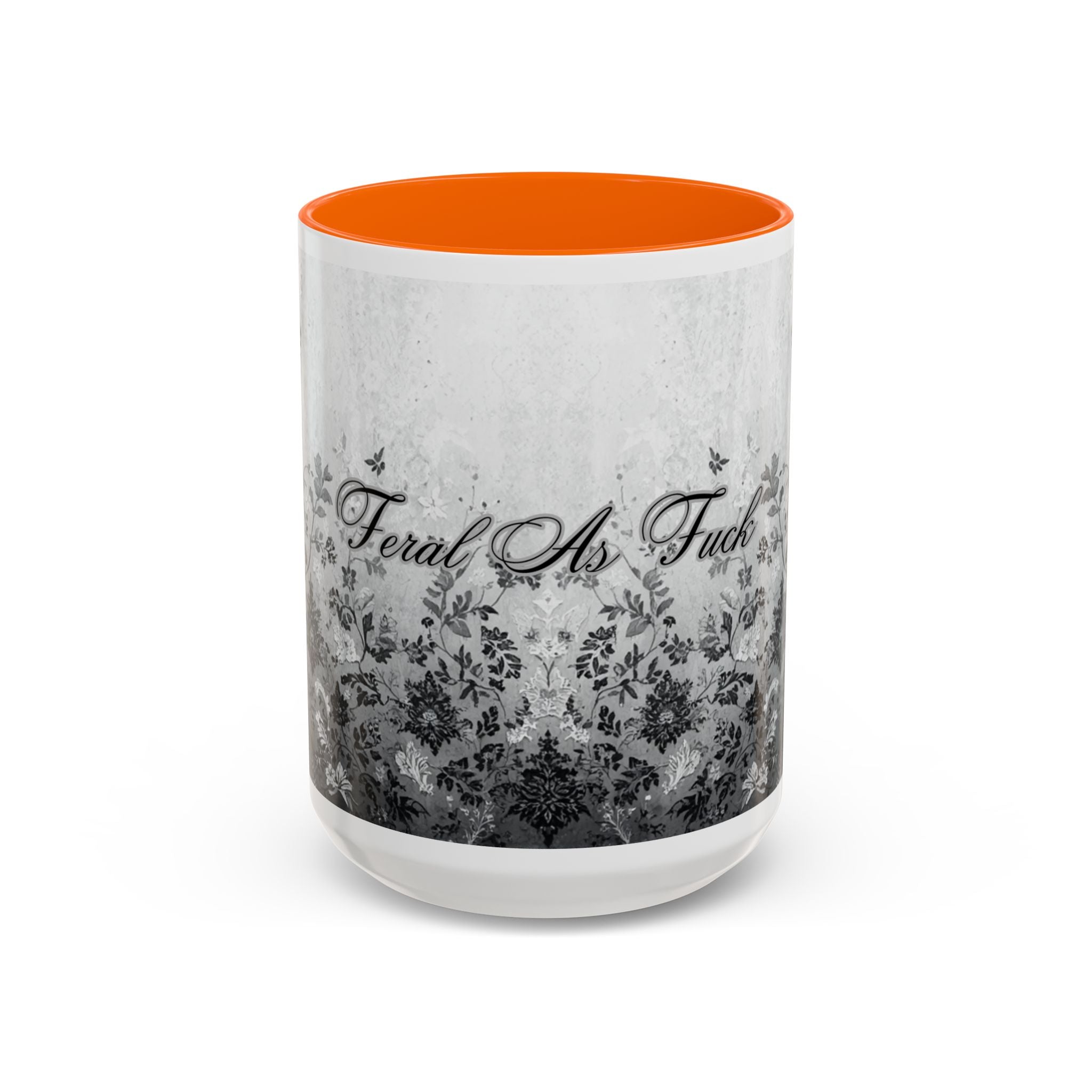 Coffee Mug — “Feral As F**k” Vintage Floral Accent Mug (11/15 oz)