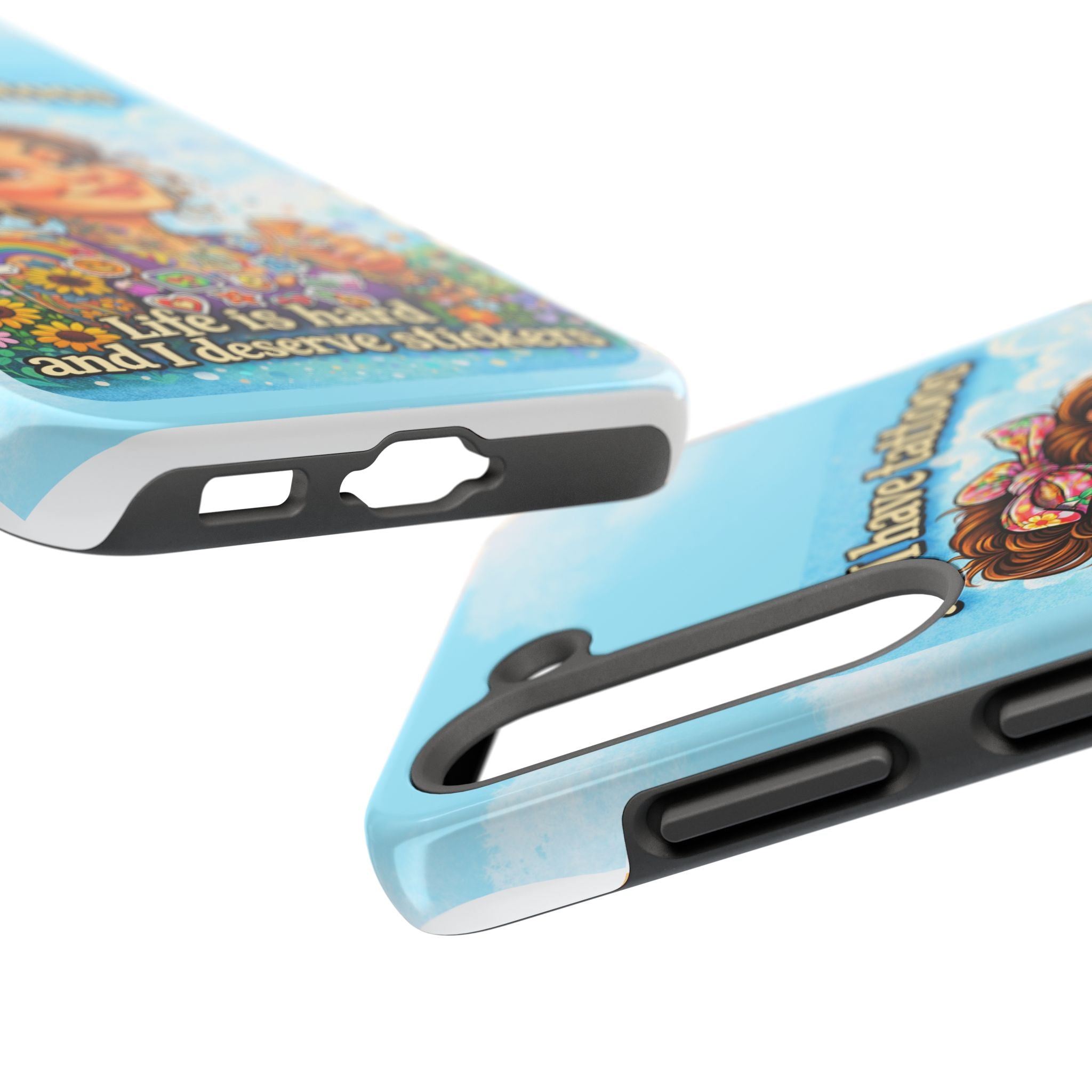 Phone Case — “Yes, I Have Tattoos” Floral Sticker-Loving Protective Case